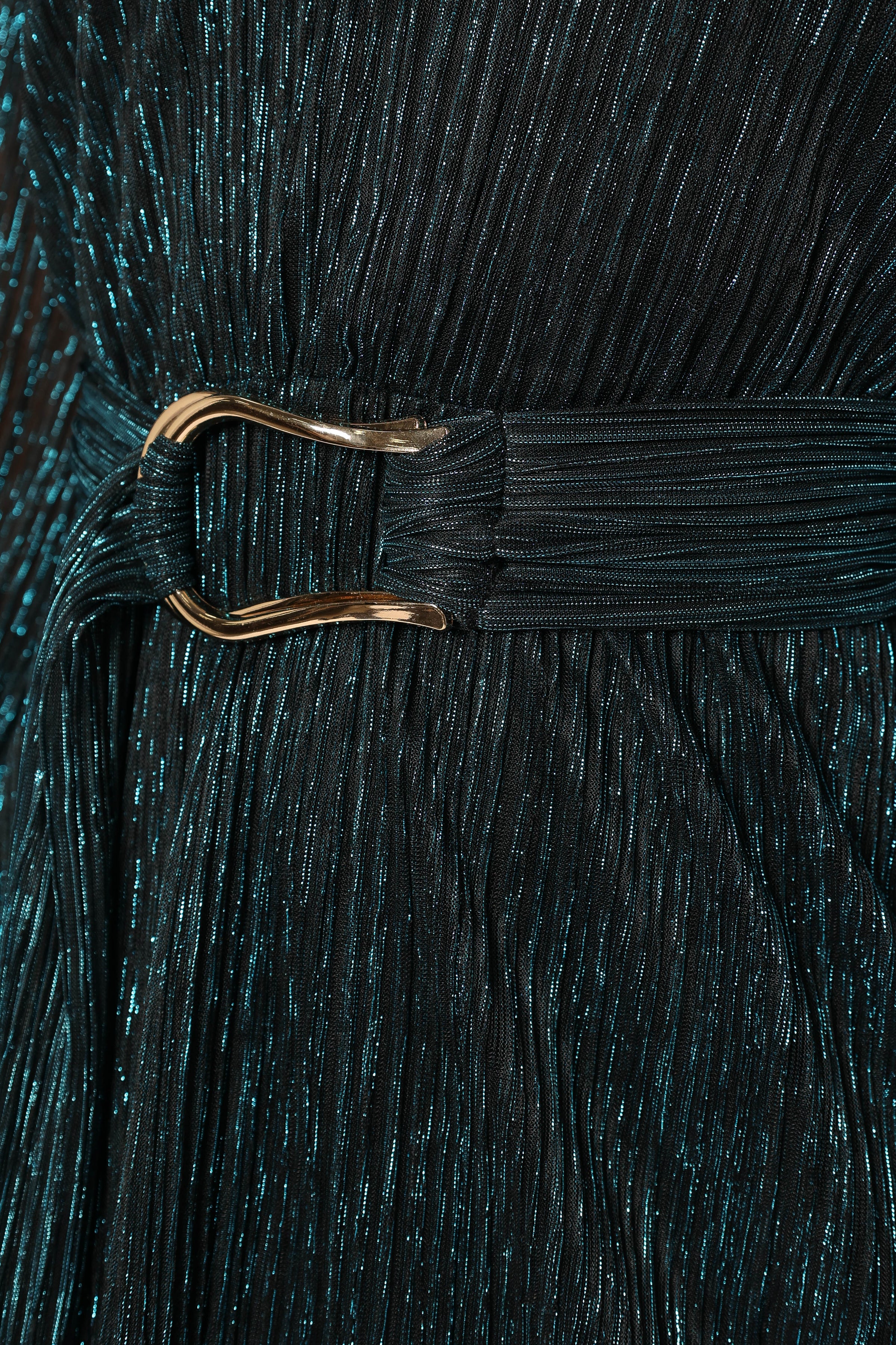 DRESSES @Glimmer Longsleeve Mini Dress - Blue