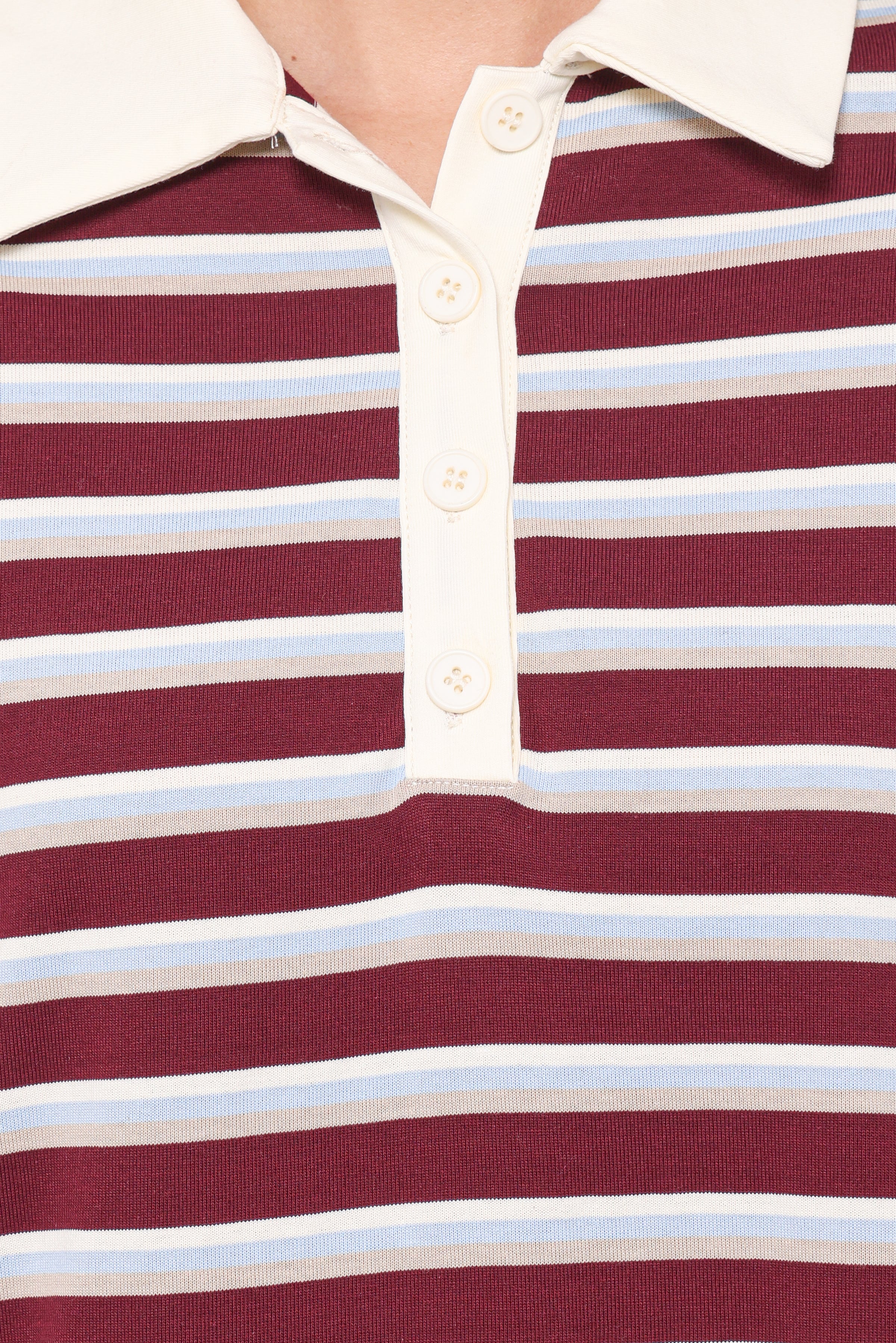 DRESSES Gordie Mini Dress - Burgundy Stripe