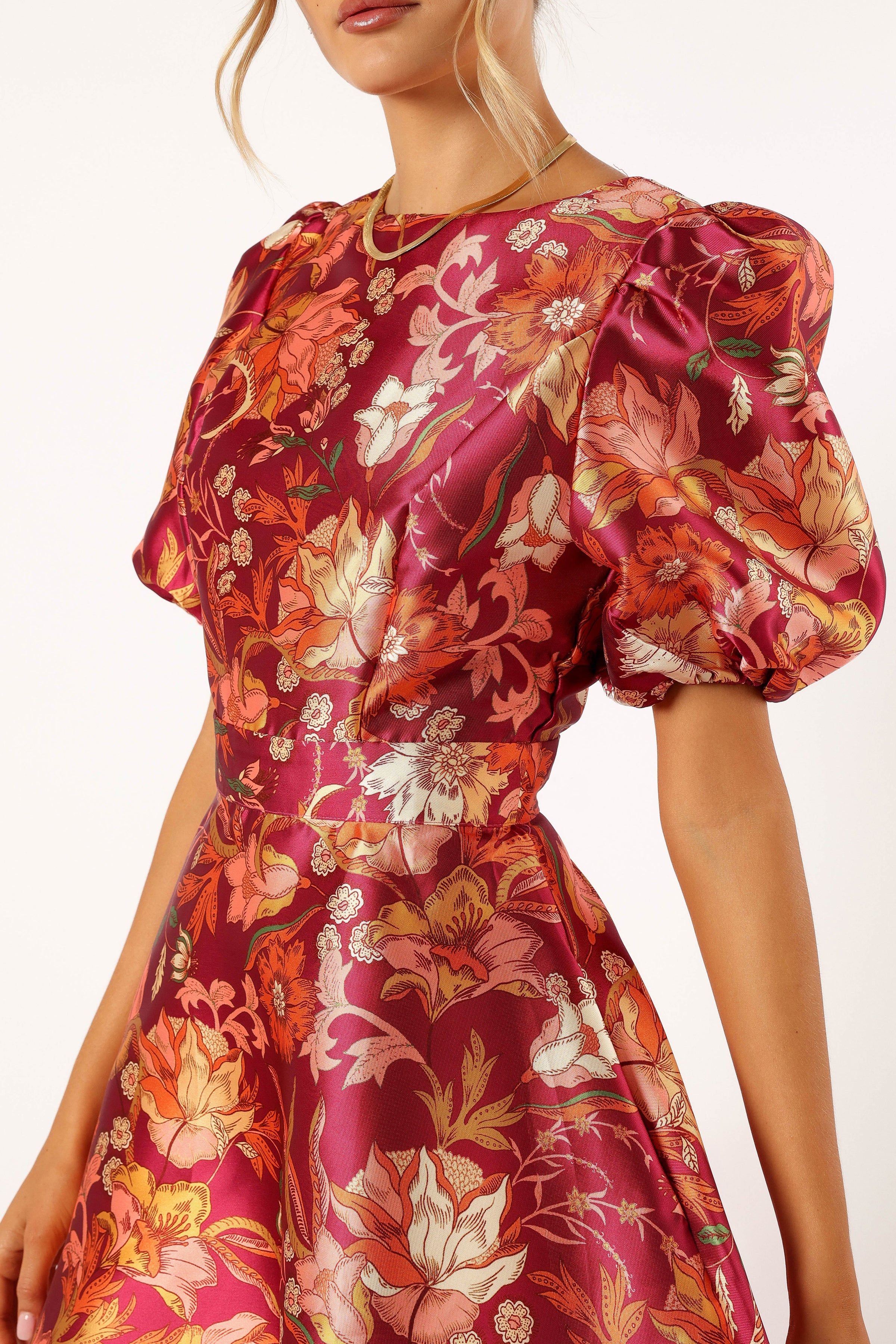 DRESSES @Grea Long Sleeve Mini Dress - Ruby Floral