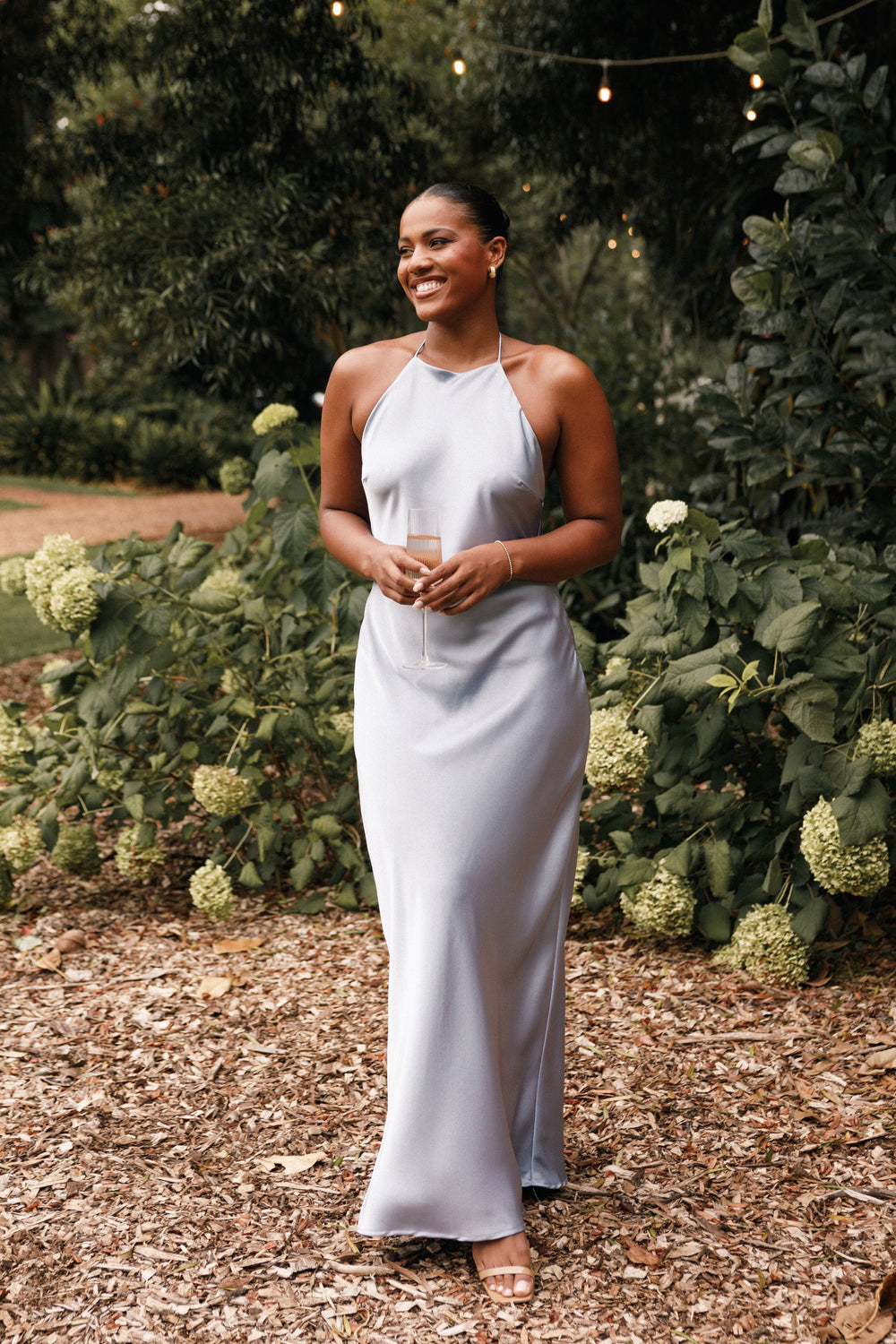 Hadley Halterneck Maxi Dress - Blue - View 1 | Shop Formal Dress