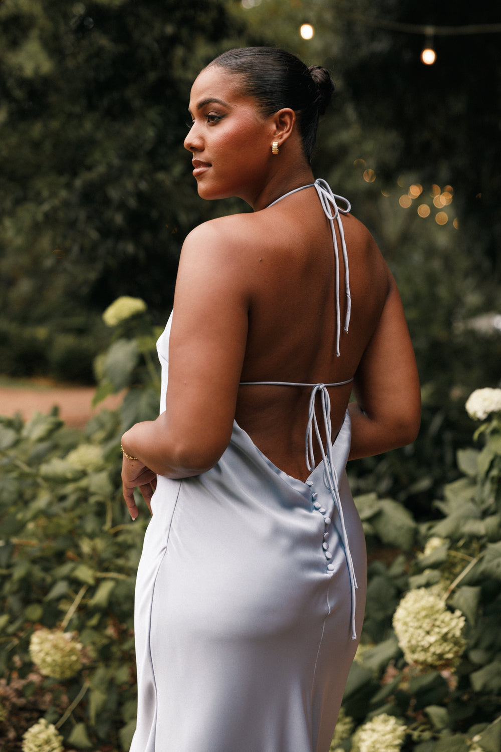 Hadley Halterneck Maxi Dress - Blue - View 3 | Shop Formal Dress