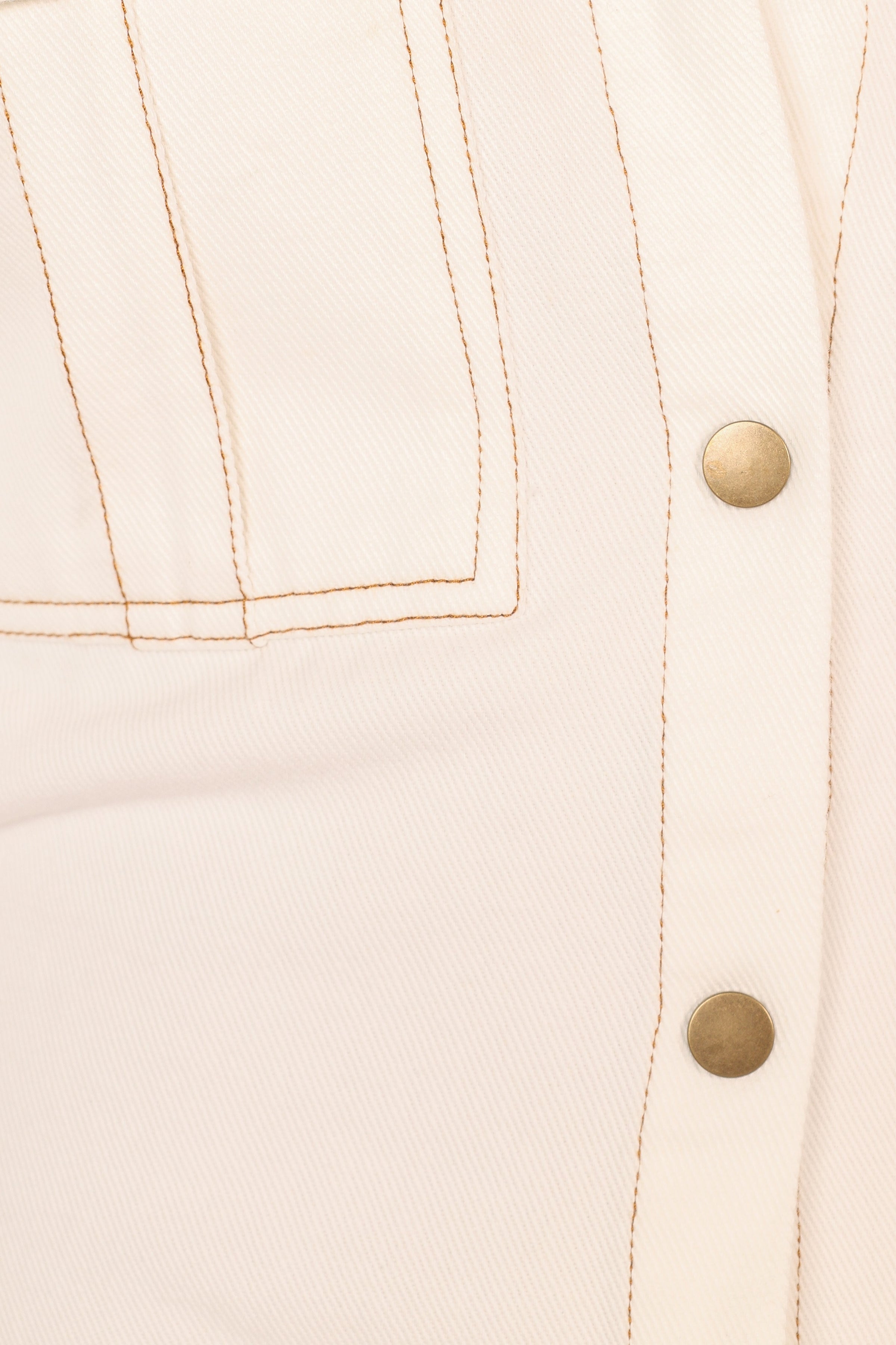 DRESSES Hailey Denim Mini Dress - White Denim