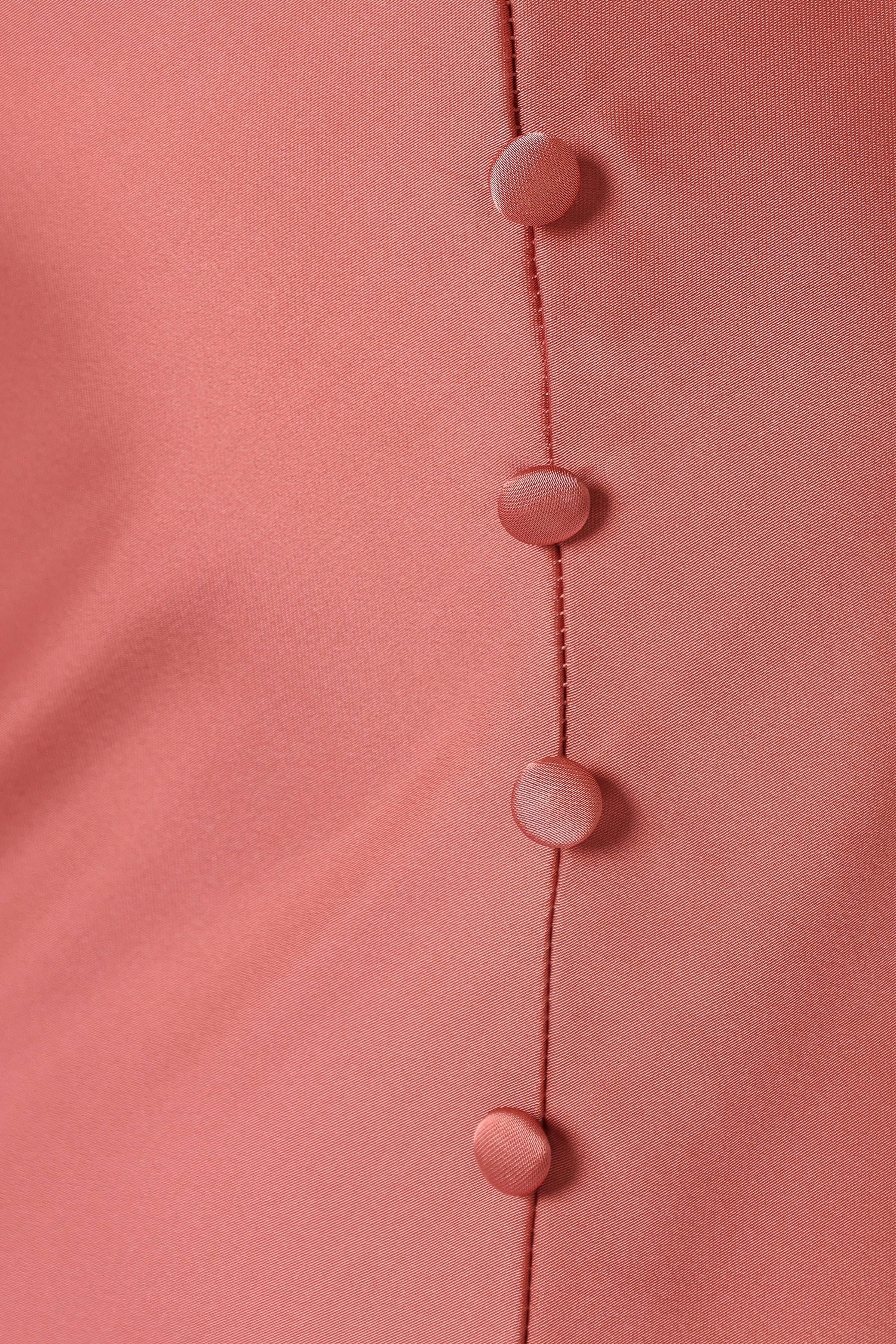 DRESSES @Harlow Button Down Midi Slip Dress - Dusty Rose (Hold for Modern Romance)