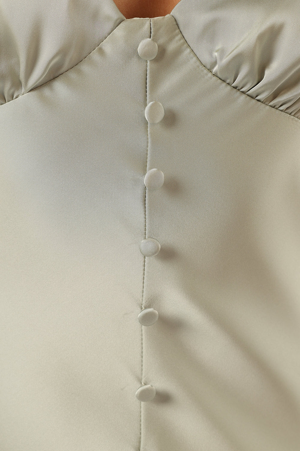 Harlow Button Down Midi Slip Dress - Sage - View 6 | Shop Formal Dress