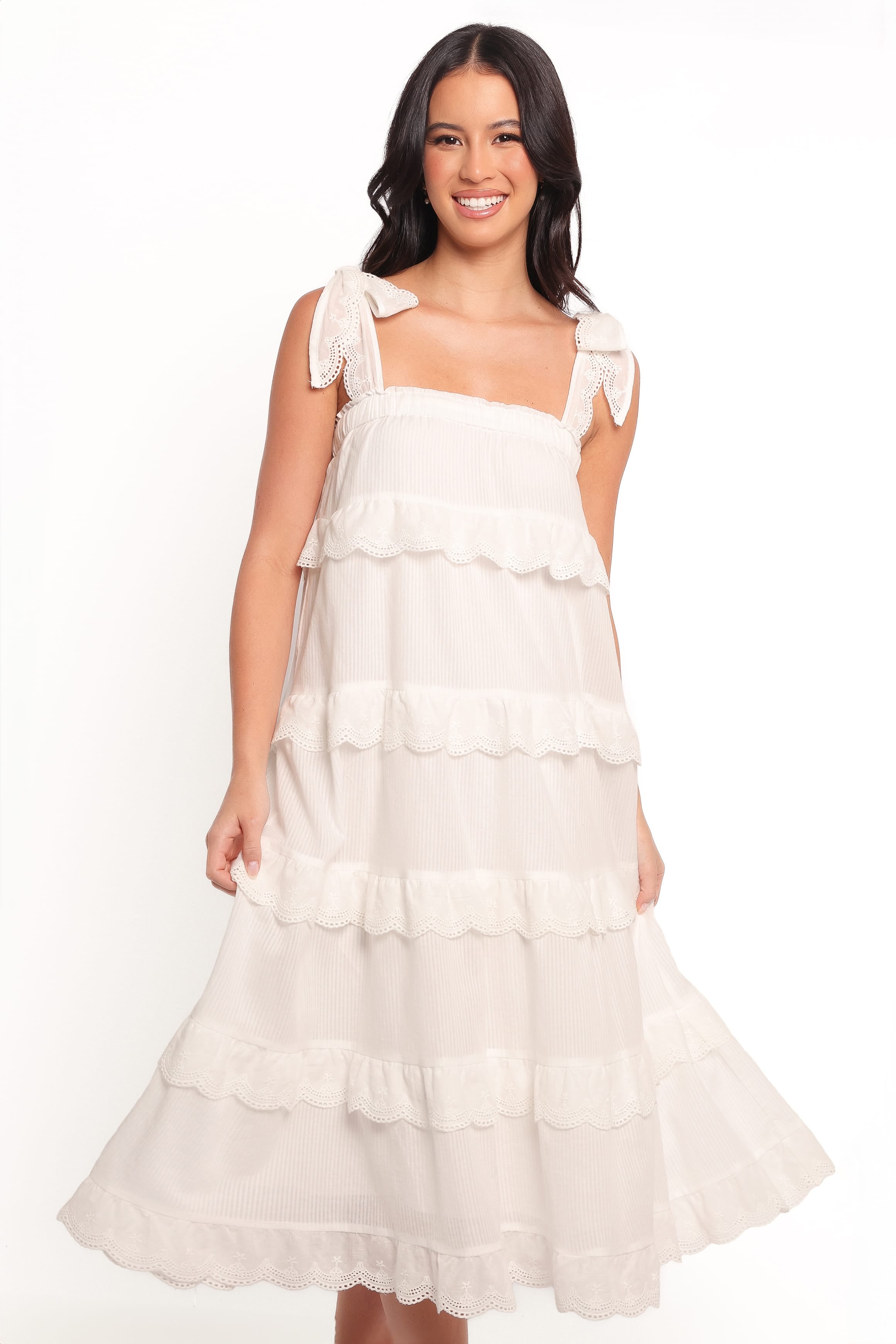 DRESSES Harriette Midi Dress - White