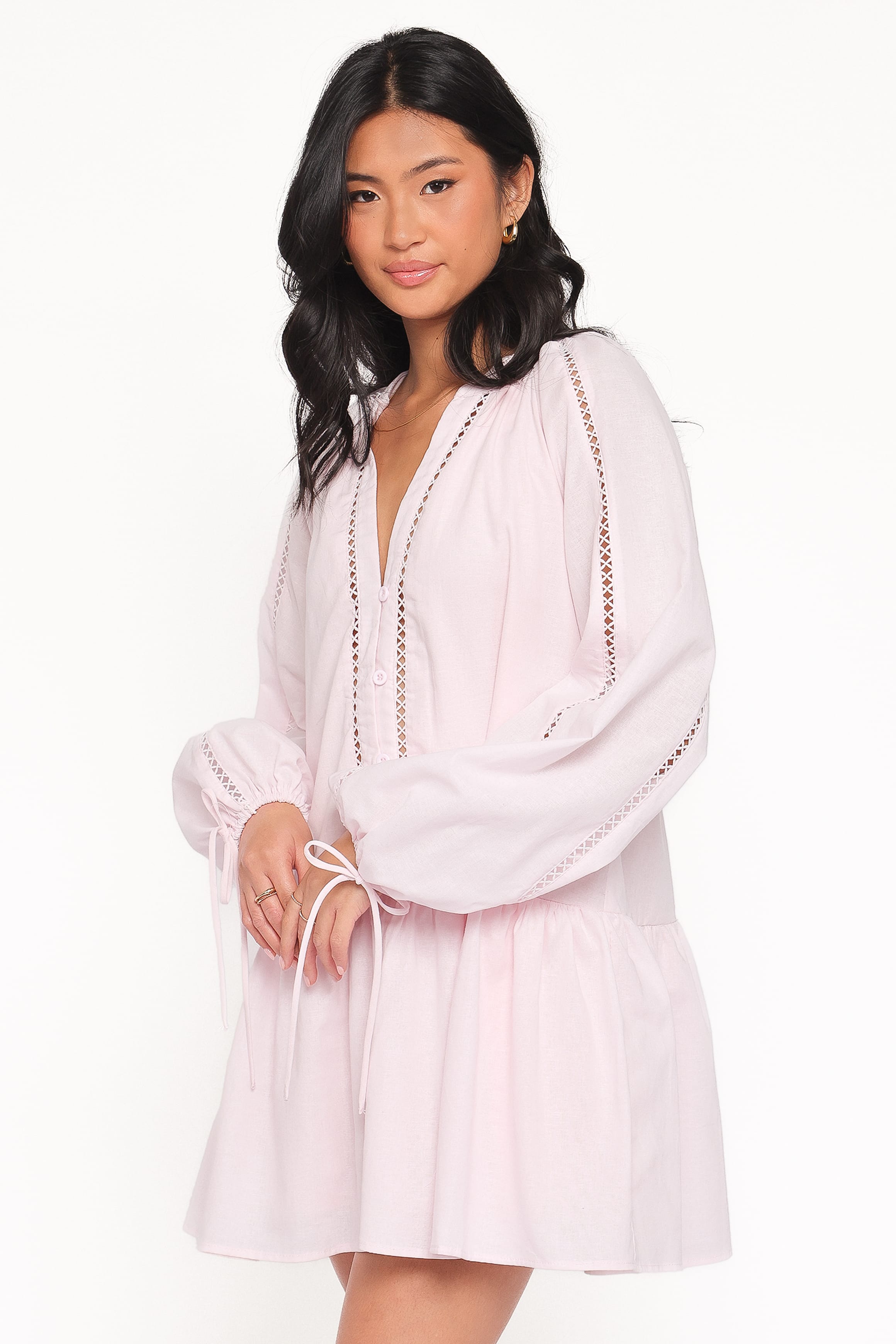 DRESSES Hart Long Sleeve Mini Dress - Pink