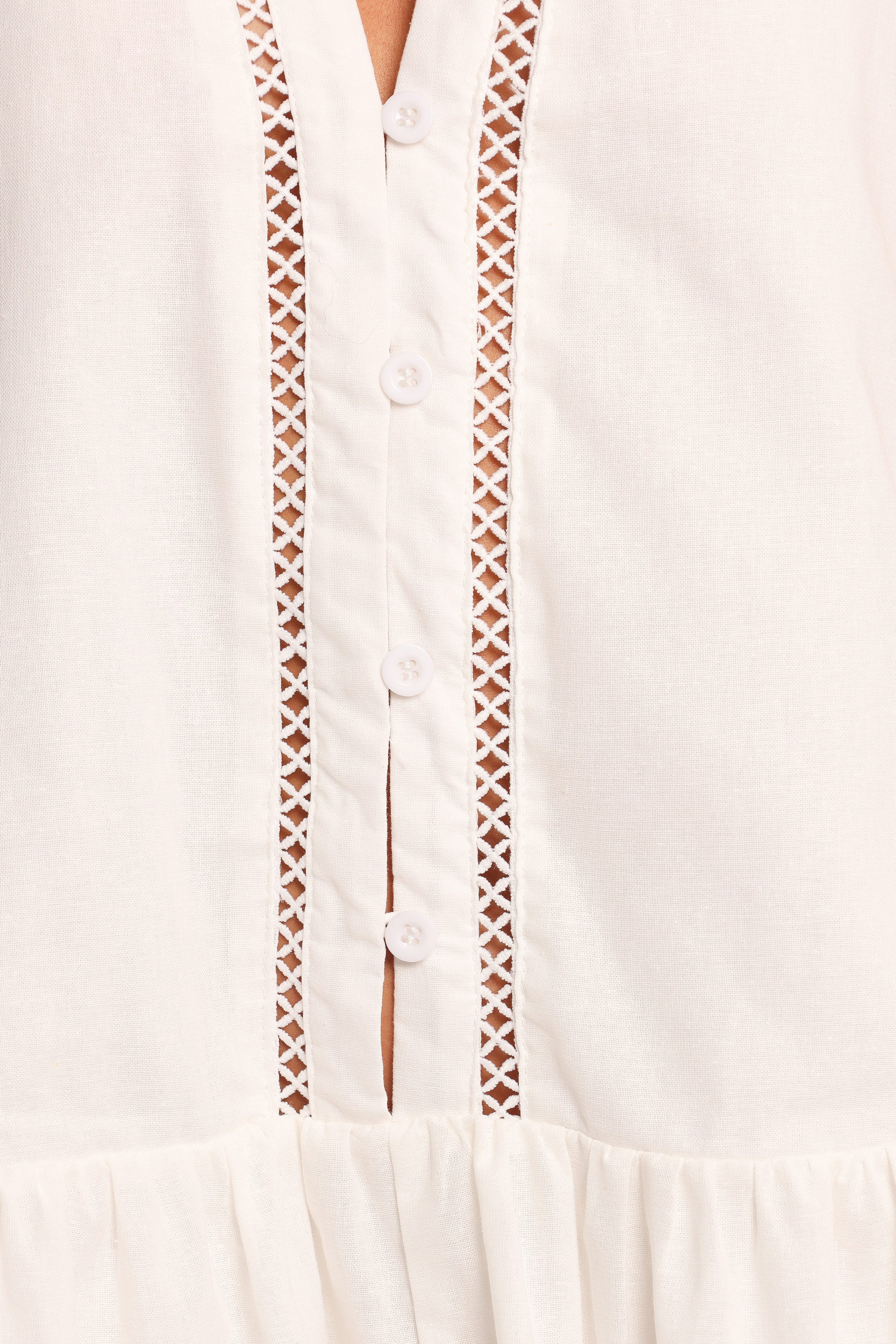 DRESSES Hart Long Sleeve Mini Dress - White