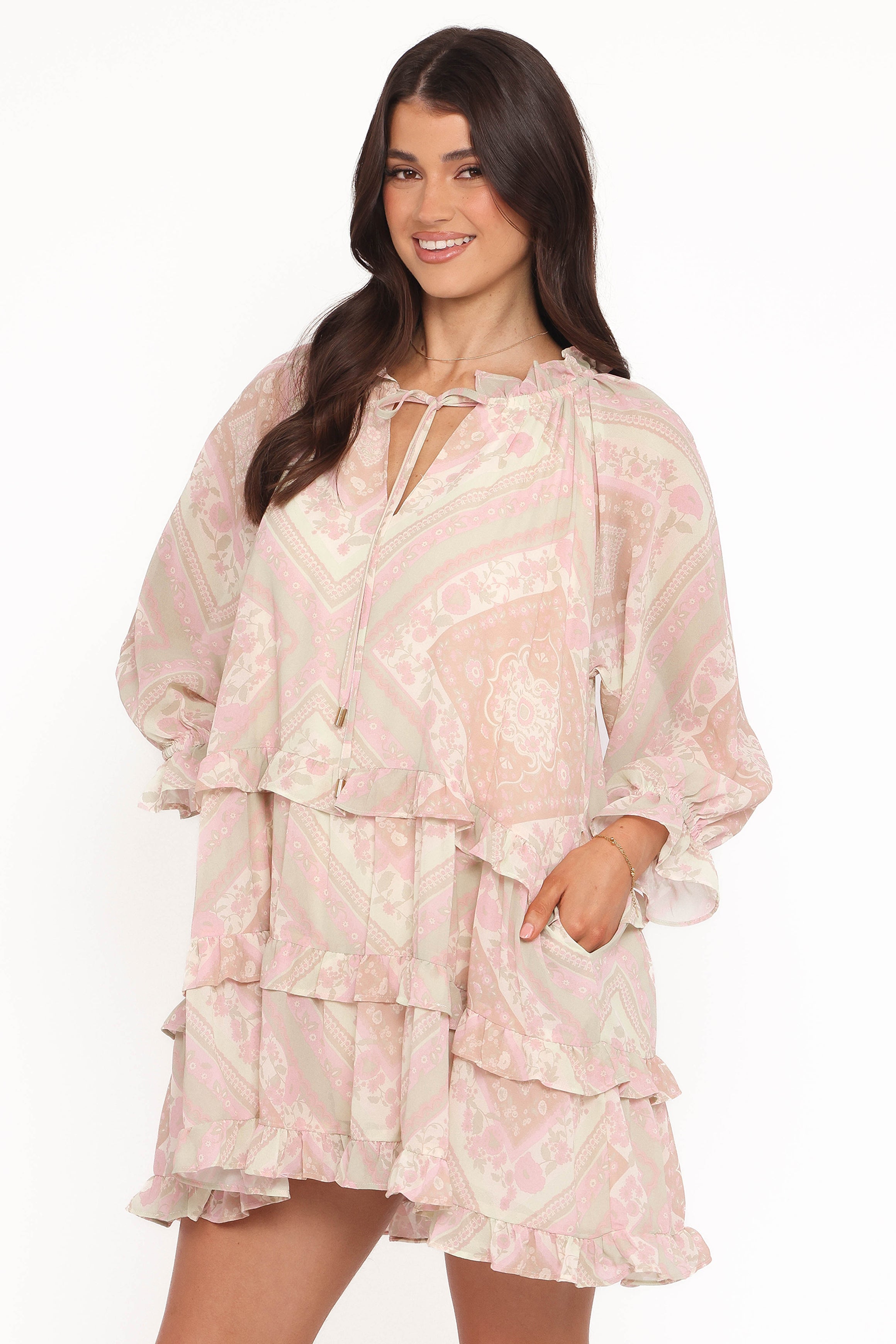 DRESSES Hawken Mini Dress - Sage Paisley