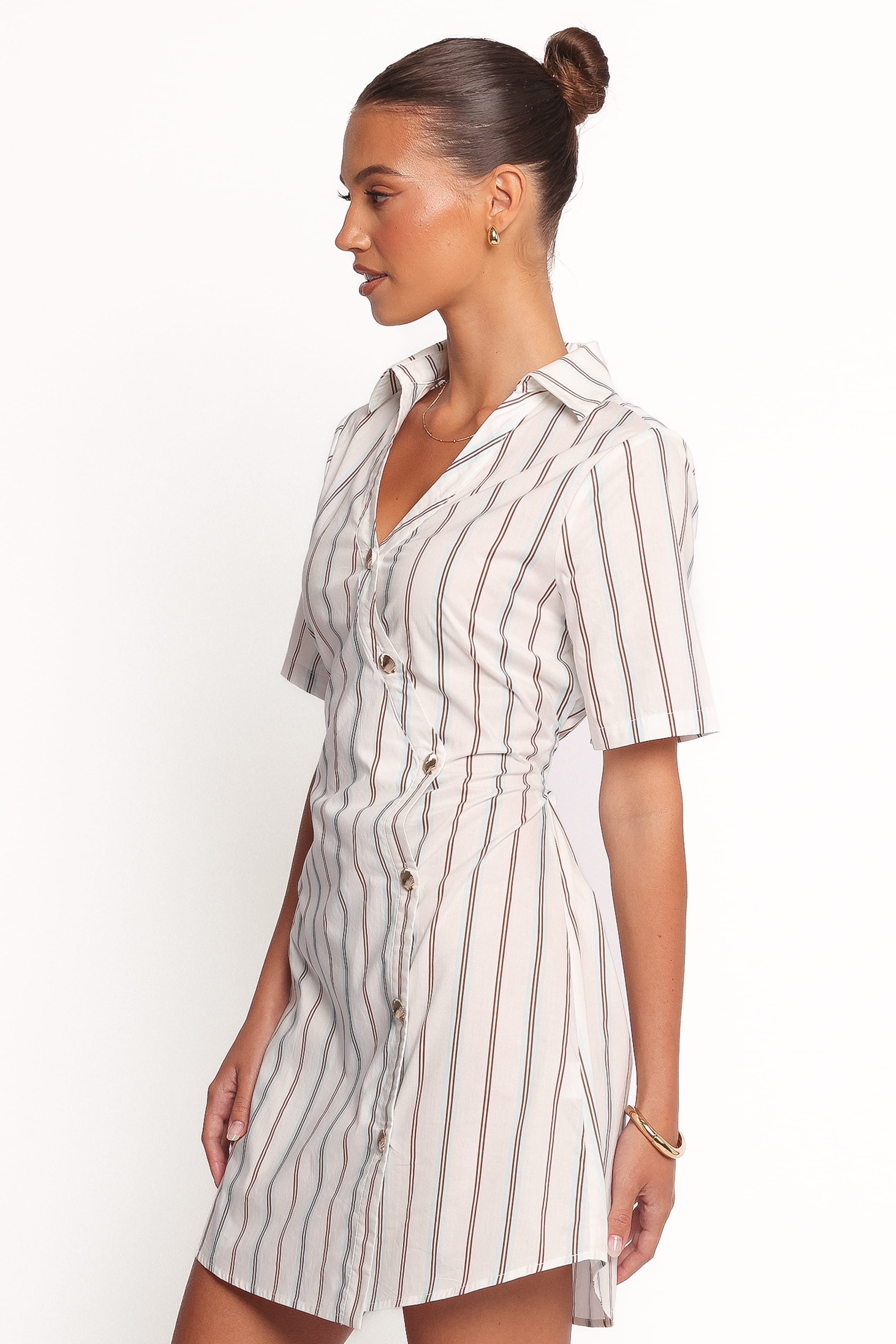 DRESSES Hayes Mini Dress - Blue Stripe
