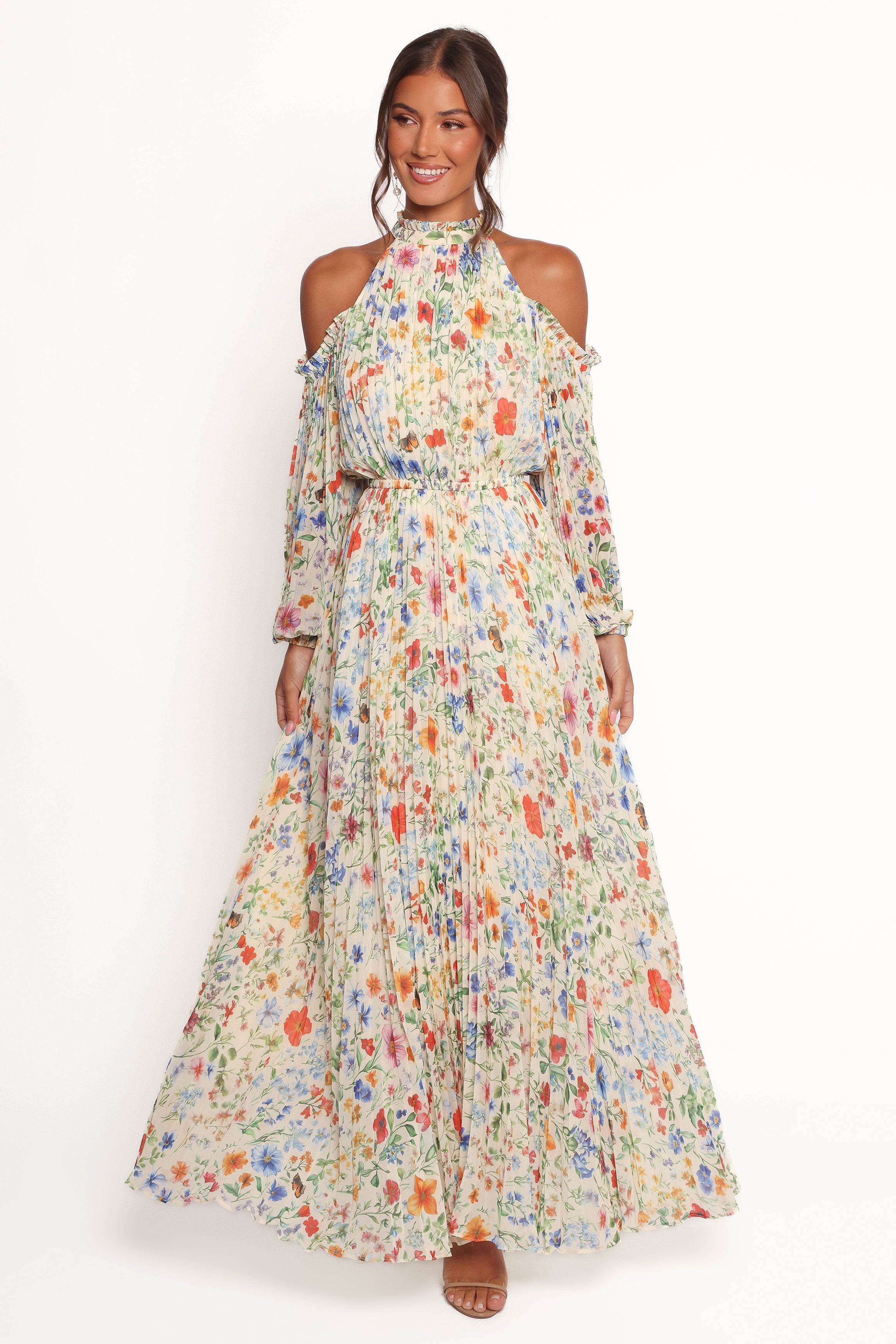 DRESSES Hilary Pleated Maxi Dress - Garden Floral