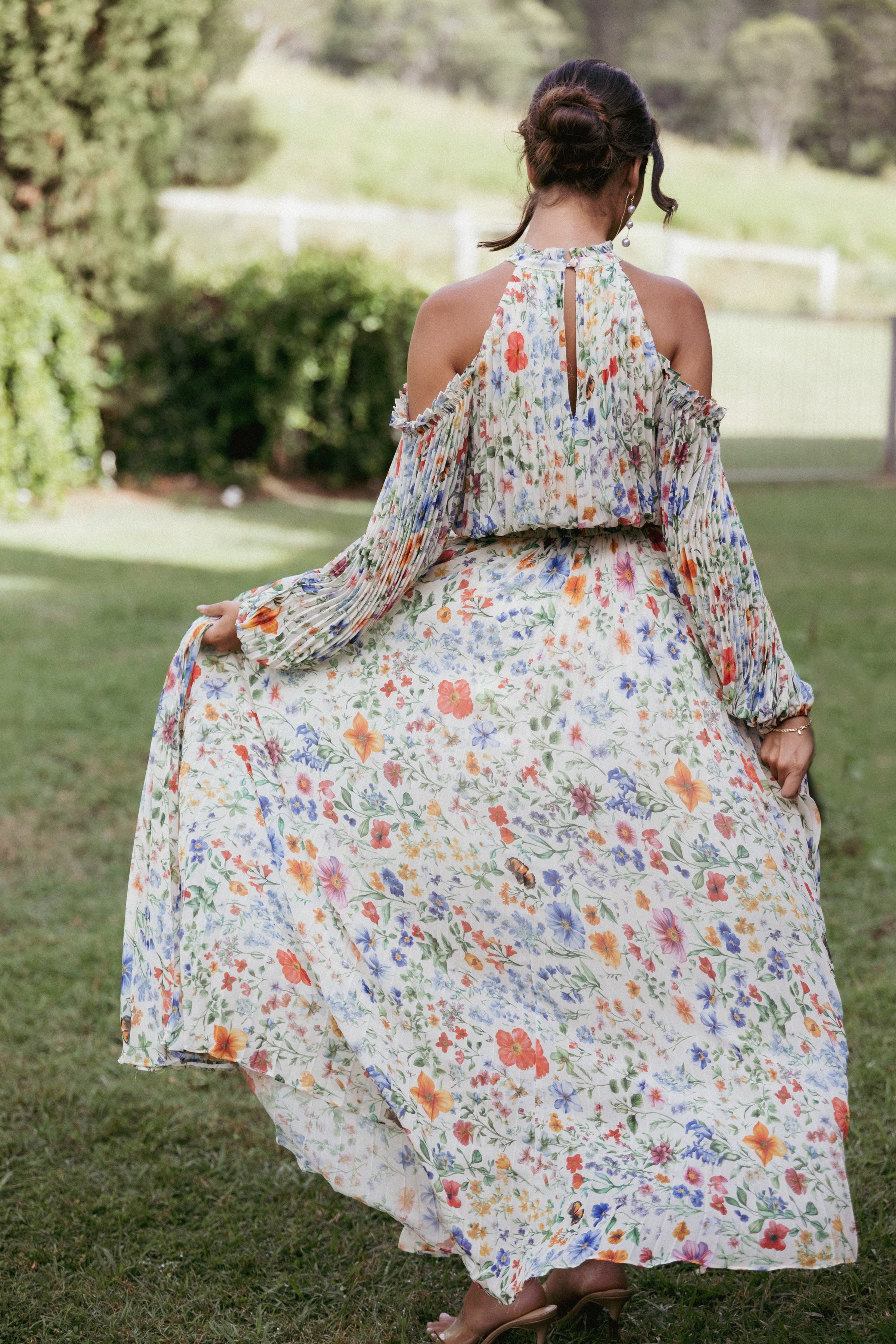 DRESSES Hilary Pleated Maxi Dress - Garden Floral