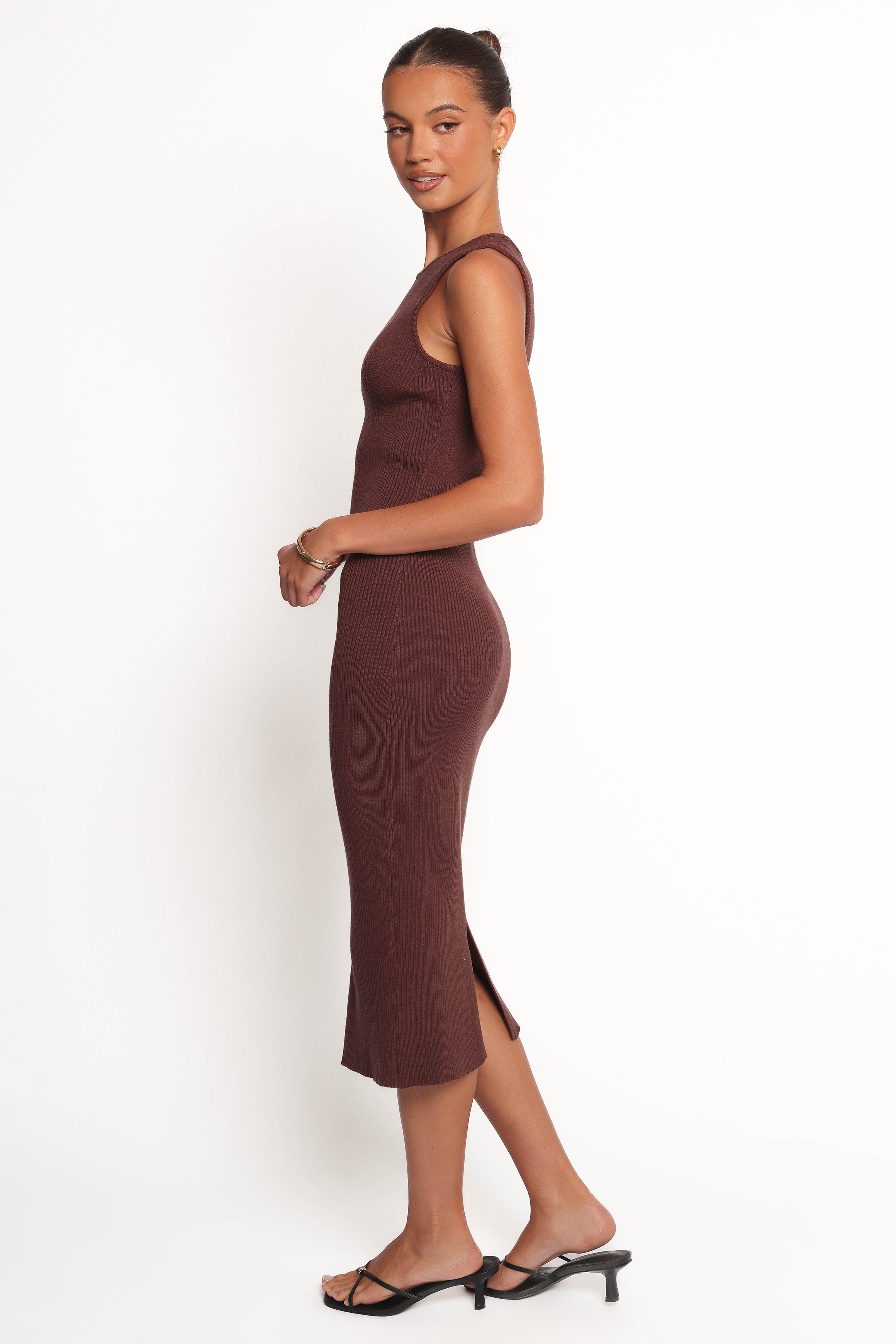 DRESSES Hollis Midi Dress - Chocolate