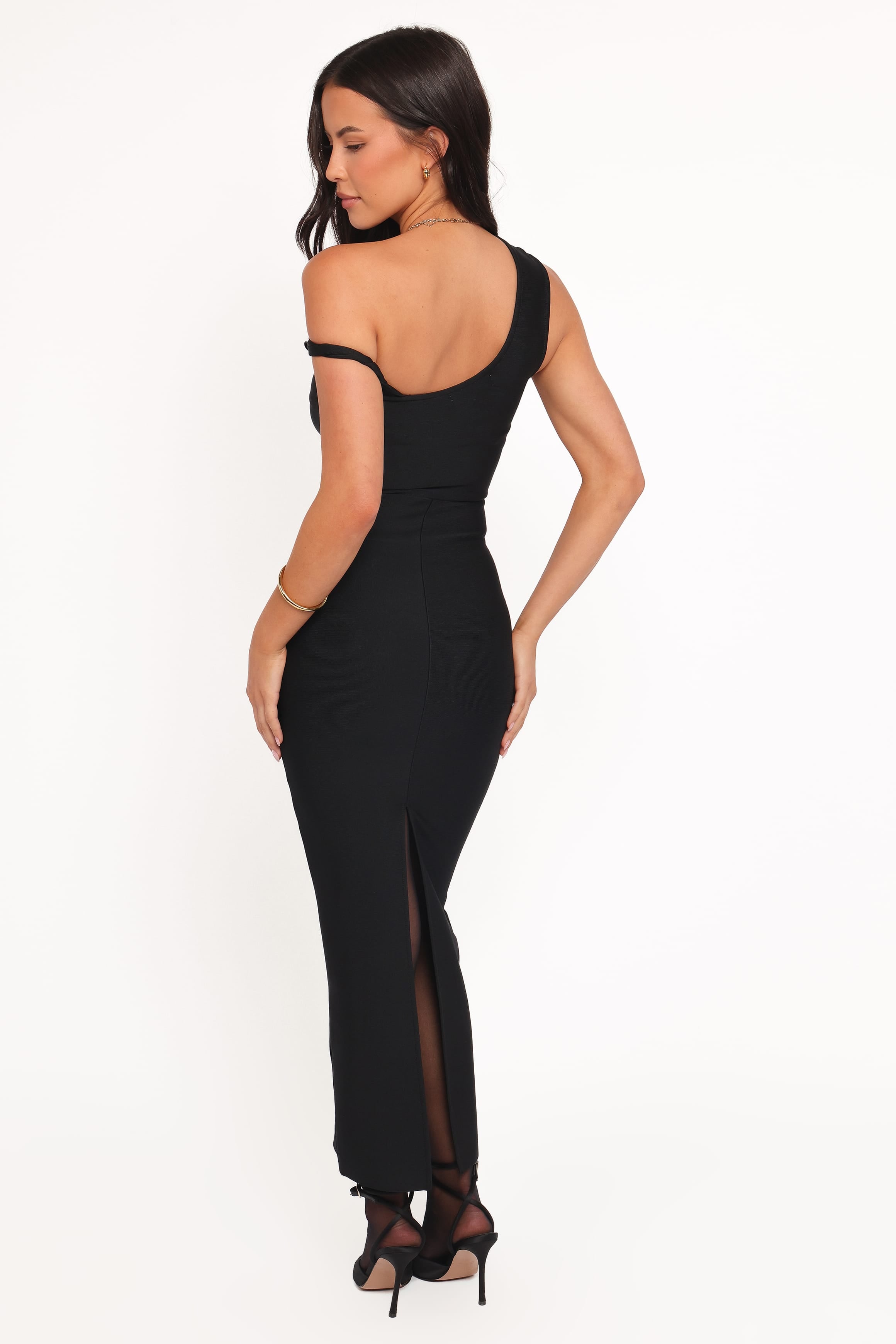 DRESSES Hudson Off Shoulder Midi Dress - Black