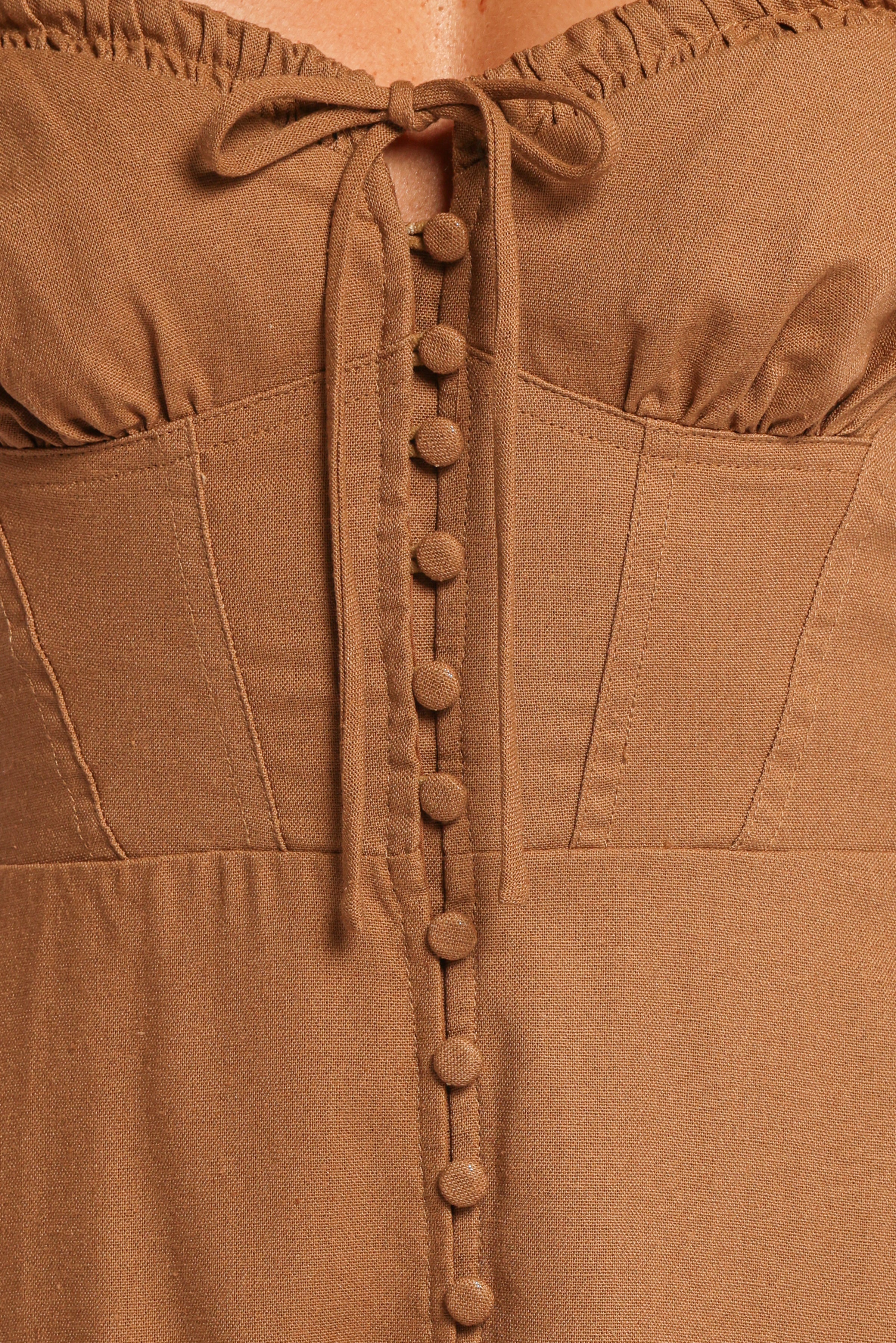 DRESSES Ida Midi Dress - Golden Palm