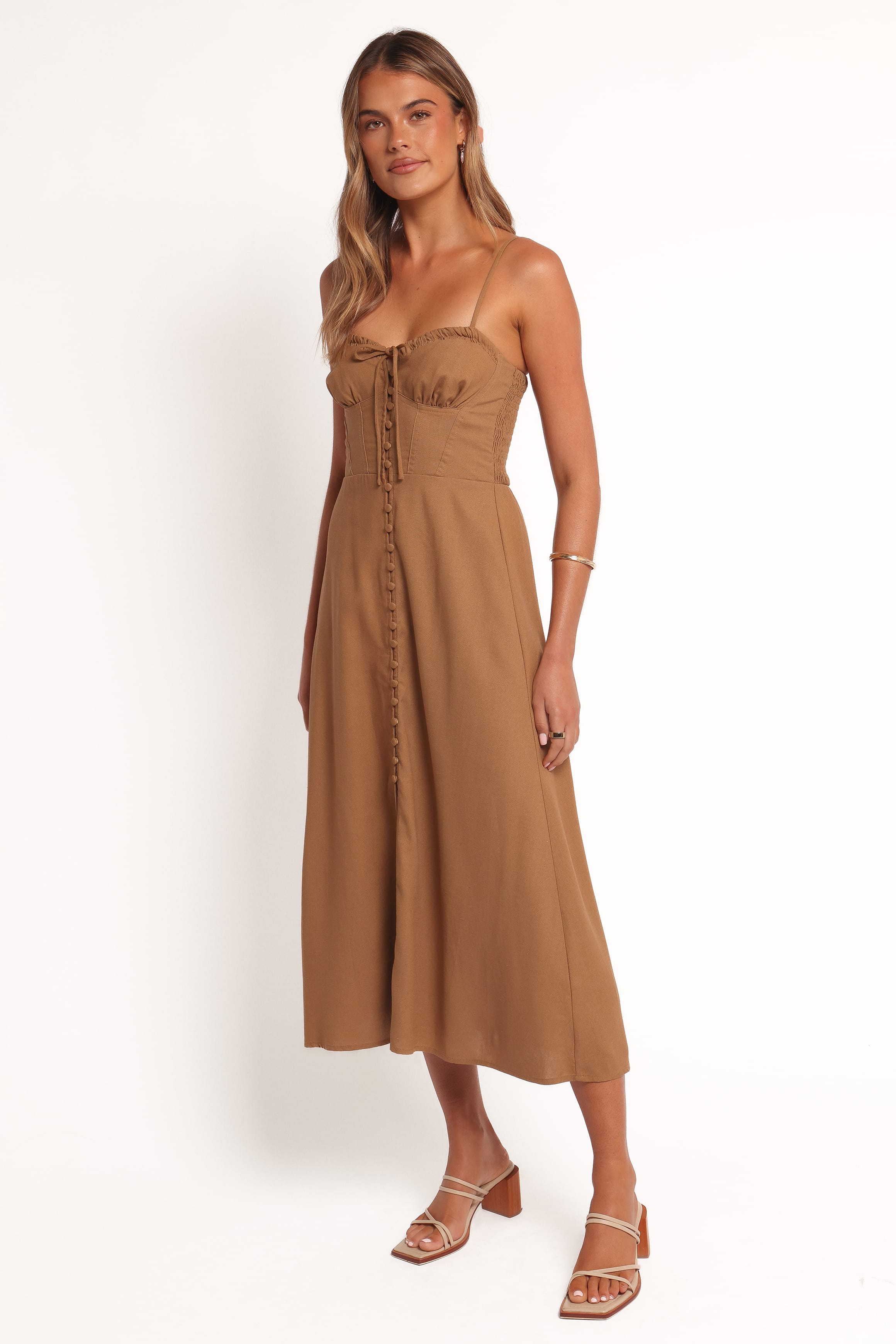 DRESSES Ida Midi Dress - Golden Palm
