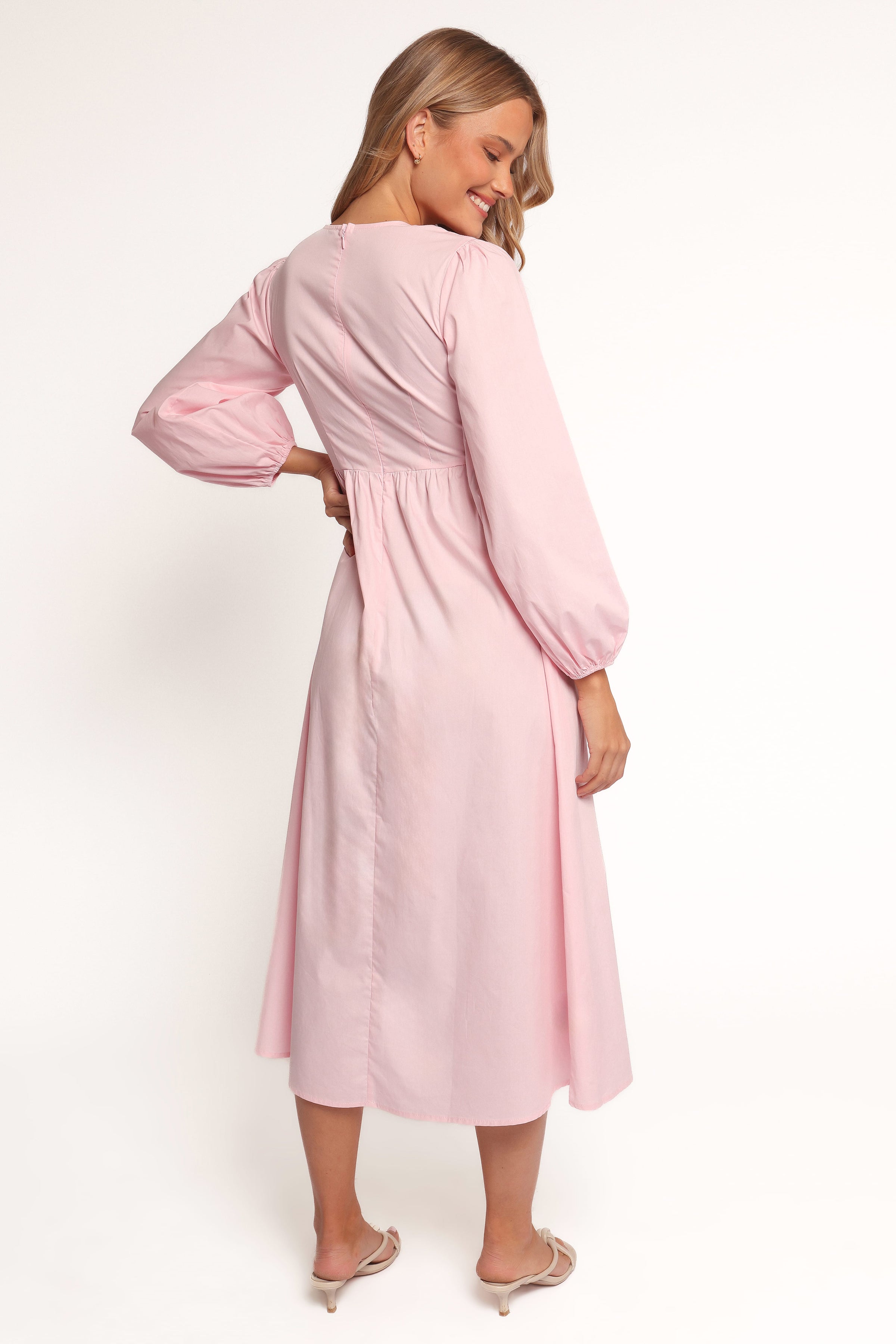 DRESSES Ilyana Long Sleeve Maxi Dress - Pink