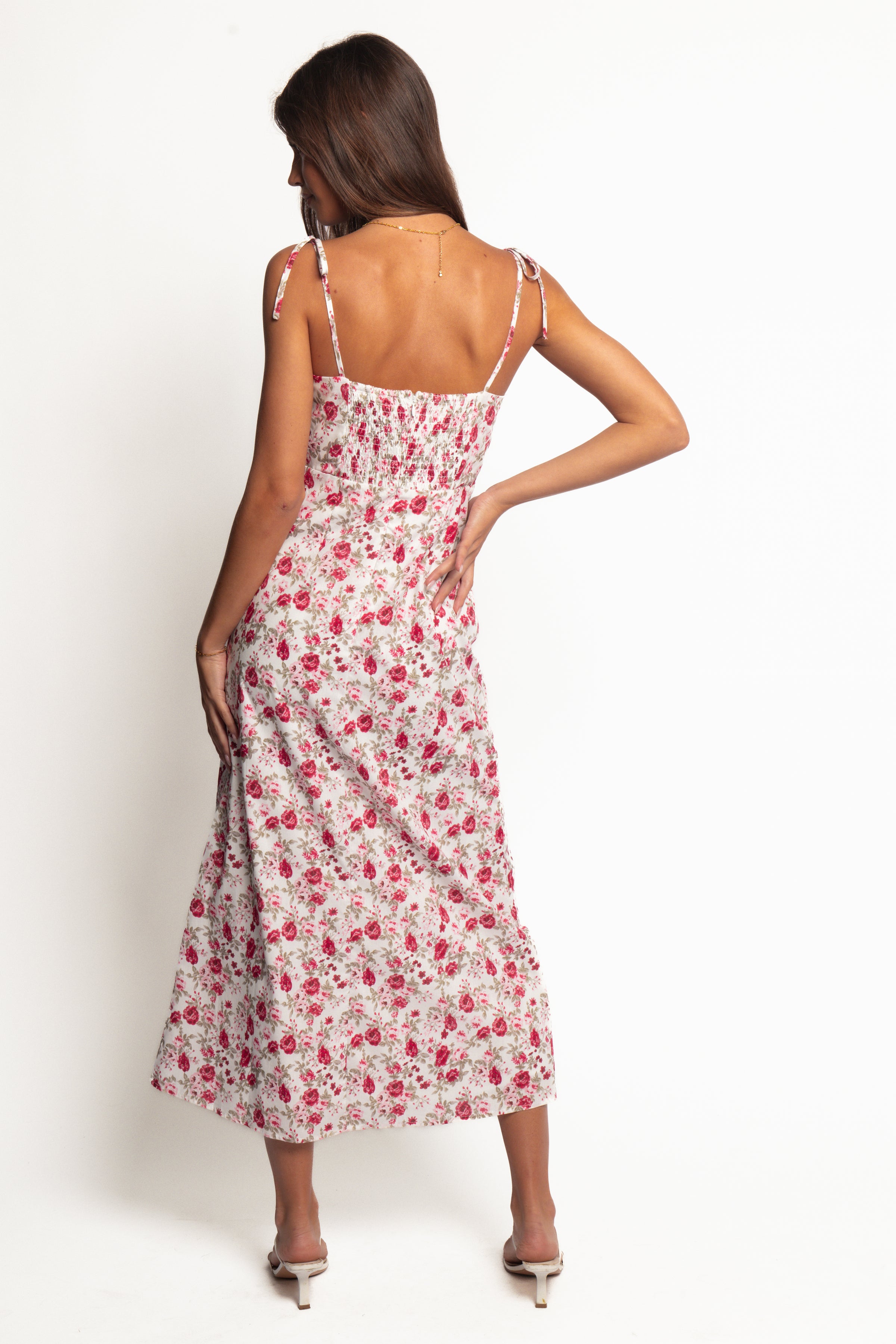 DRESSES Imelda Midi Dress - Rose Print