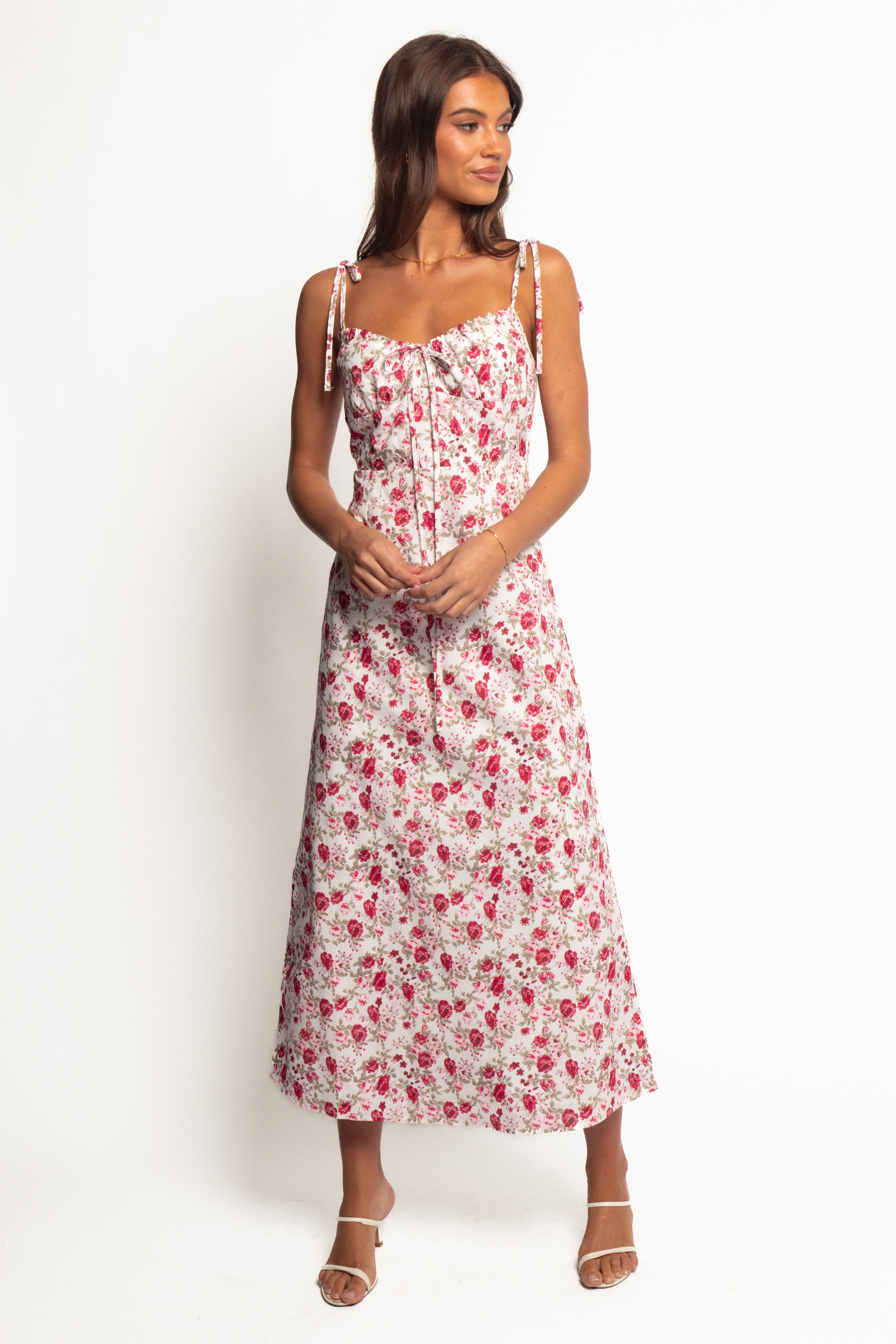 DRESSES Imelda Midi Dress - Rose Print