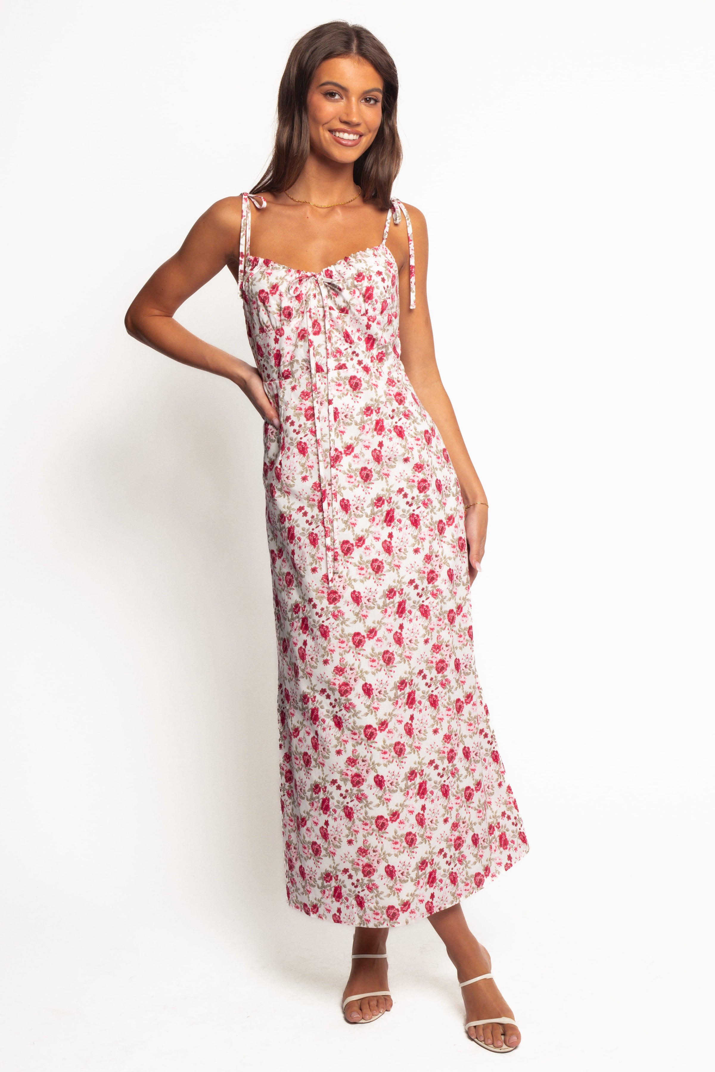 DRESSES Imelda Midi Dress - Rose Print