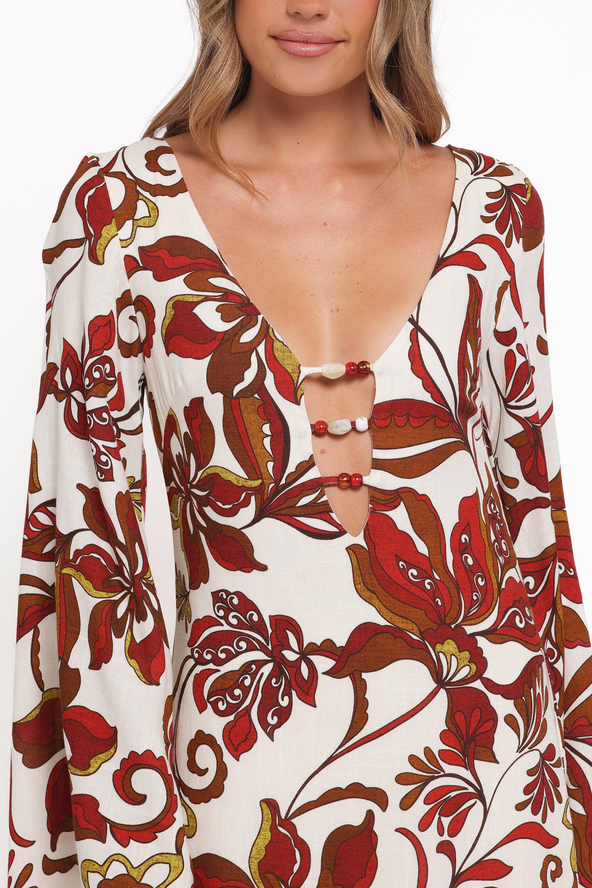 DRESSES Inala Maxi Dress - Brown Floral