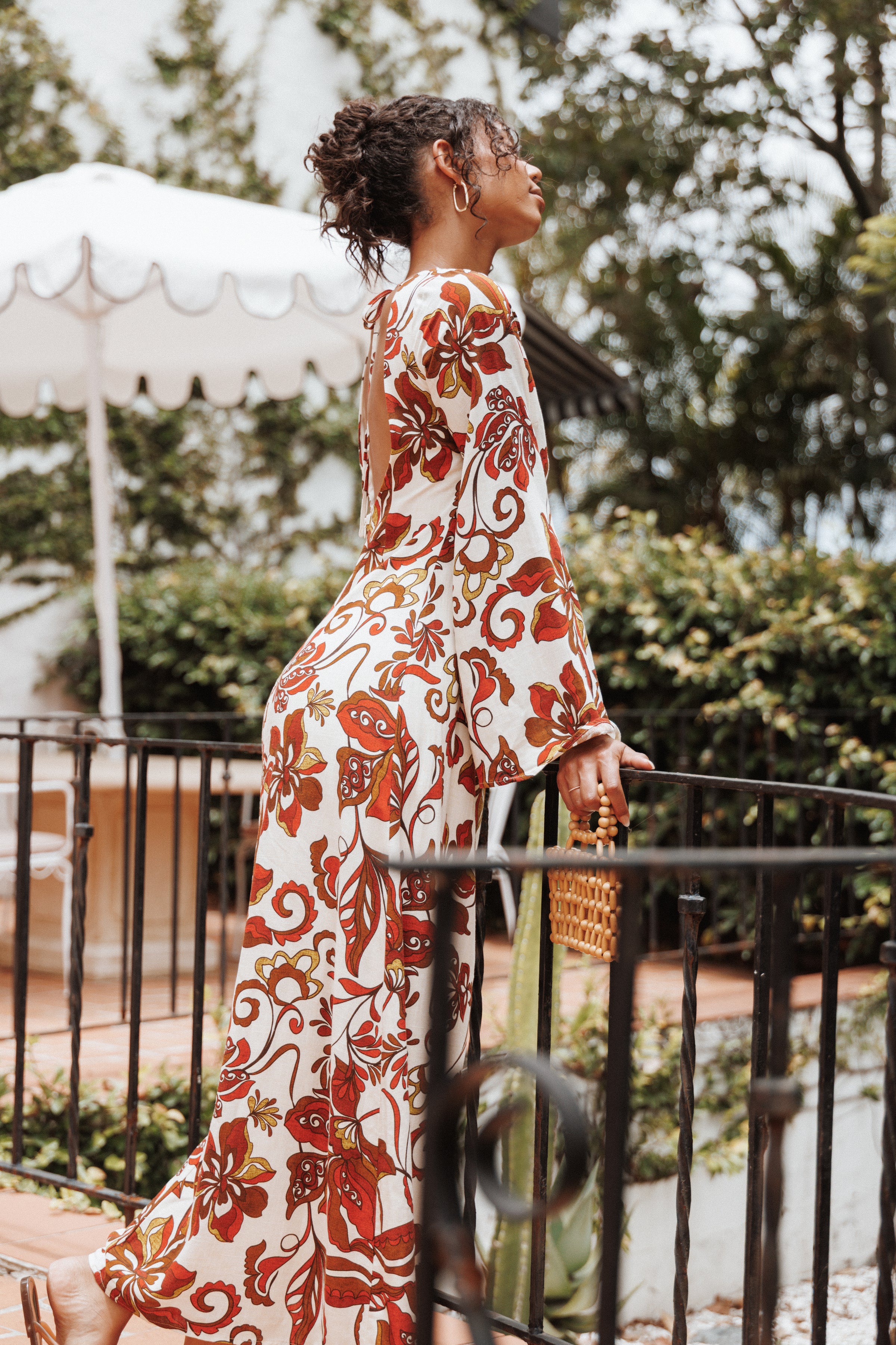 DRESSES Inala Maxi Dress - Brown Floral