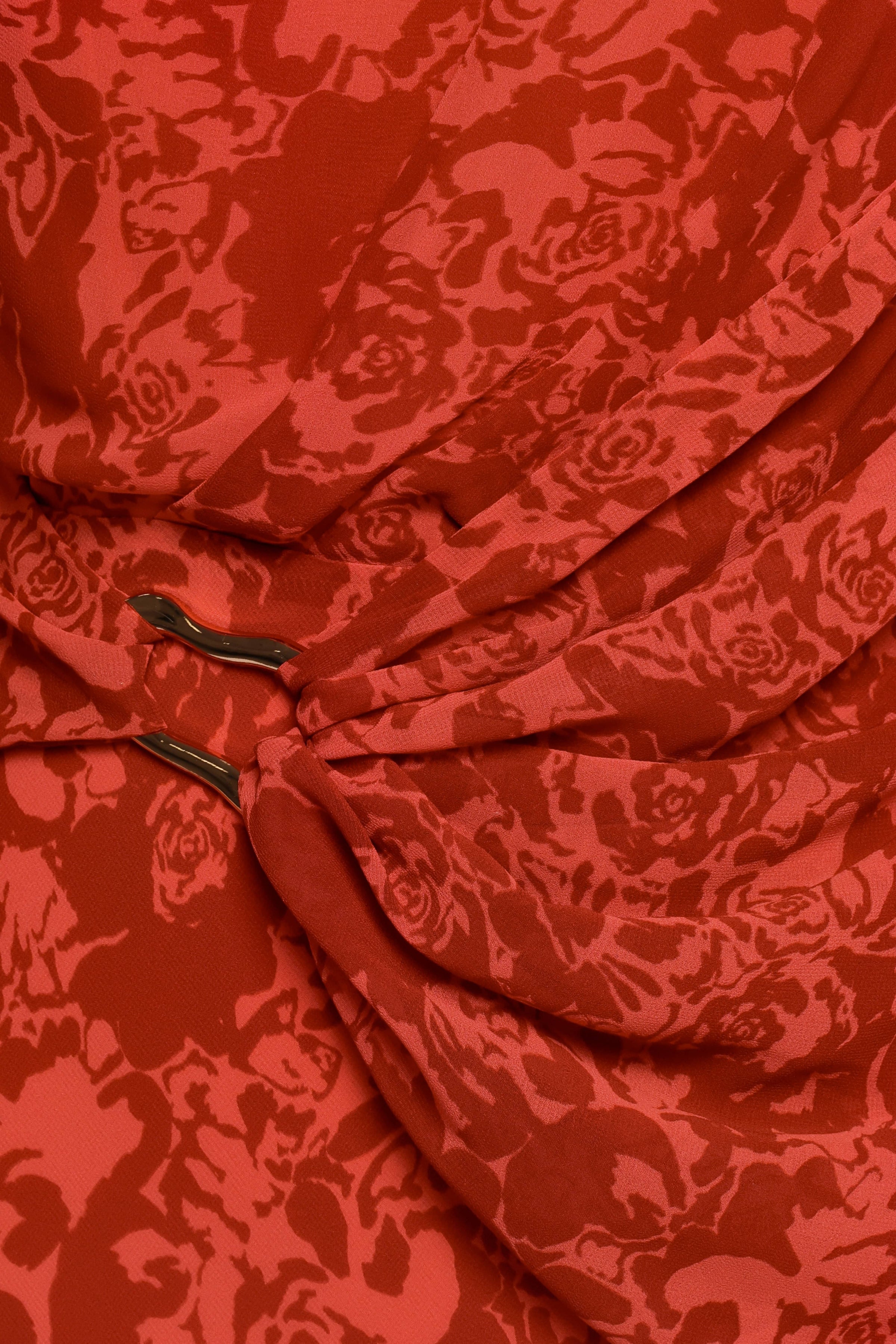 DRESSES Isabeau Midi Dress - Red Roses