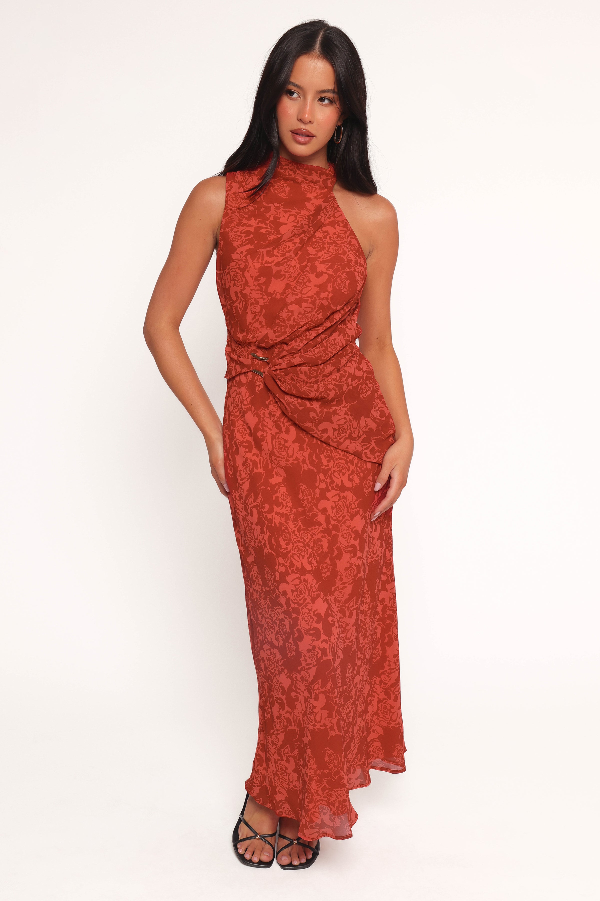DRESSES Isabeau Midi Dress - Red Roses