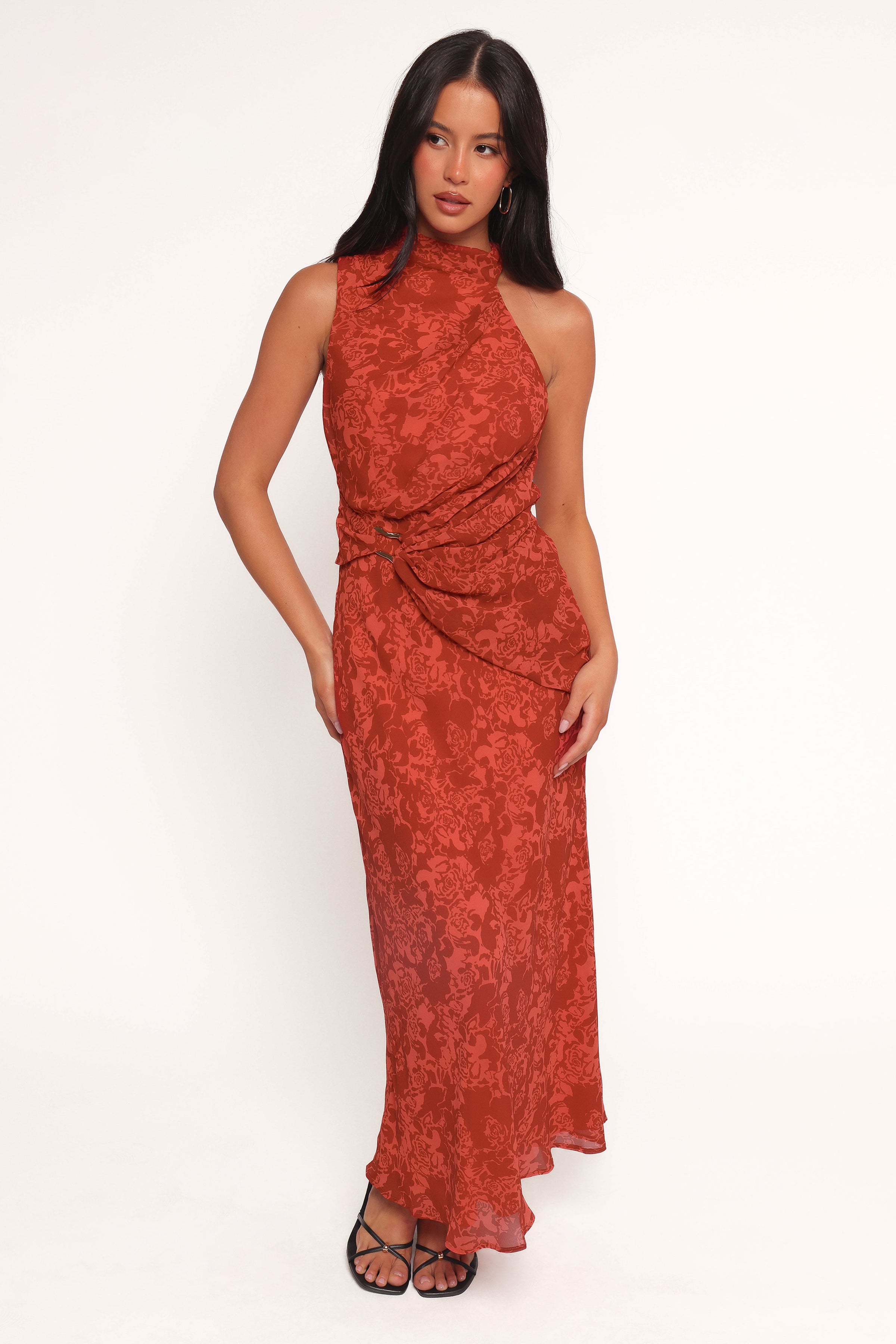 DRESSES Isabeau Midi Dress - Red Roses