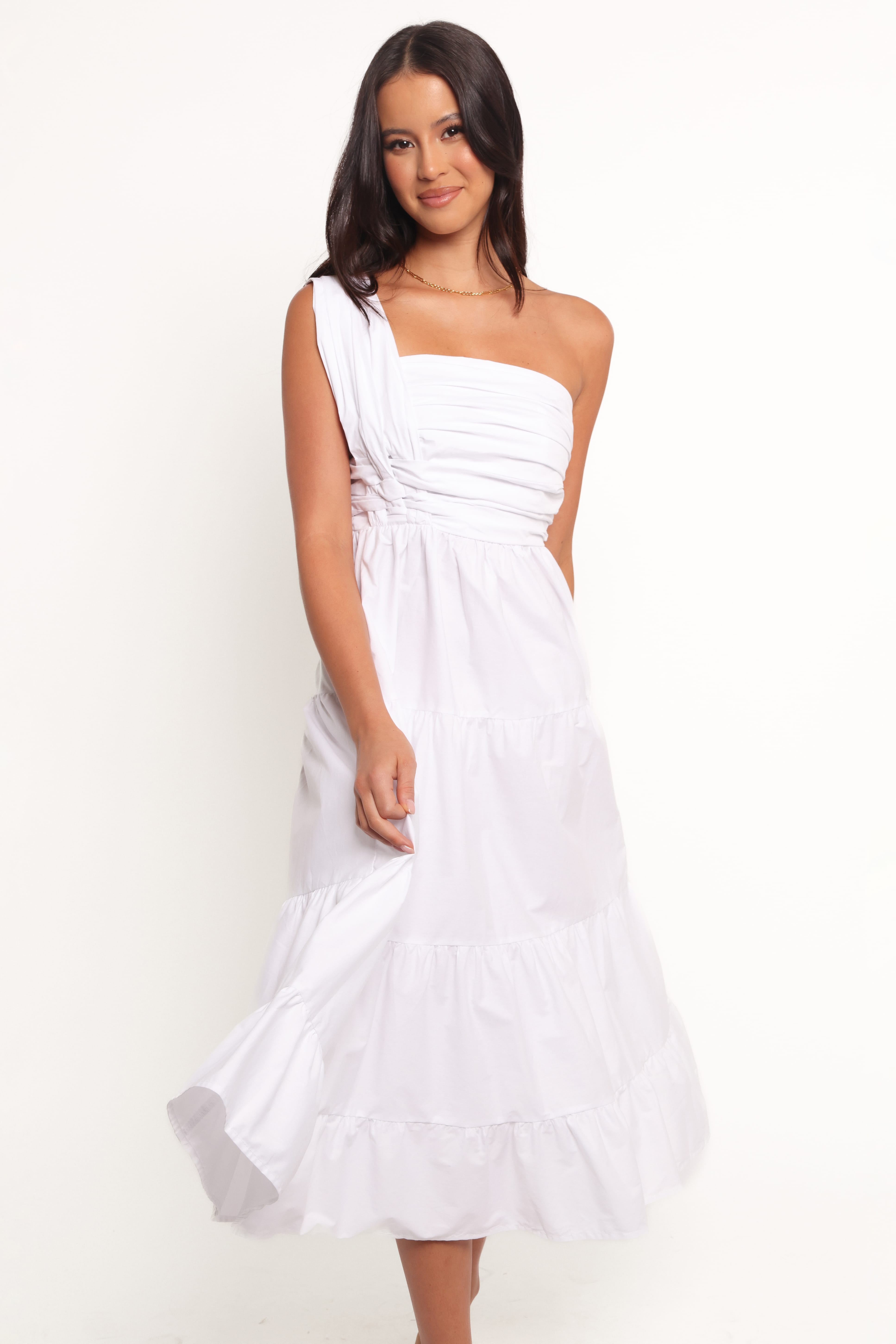 DRESSES Isabela Midi Dress - White