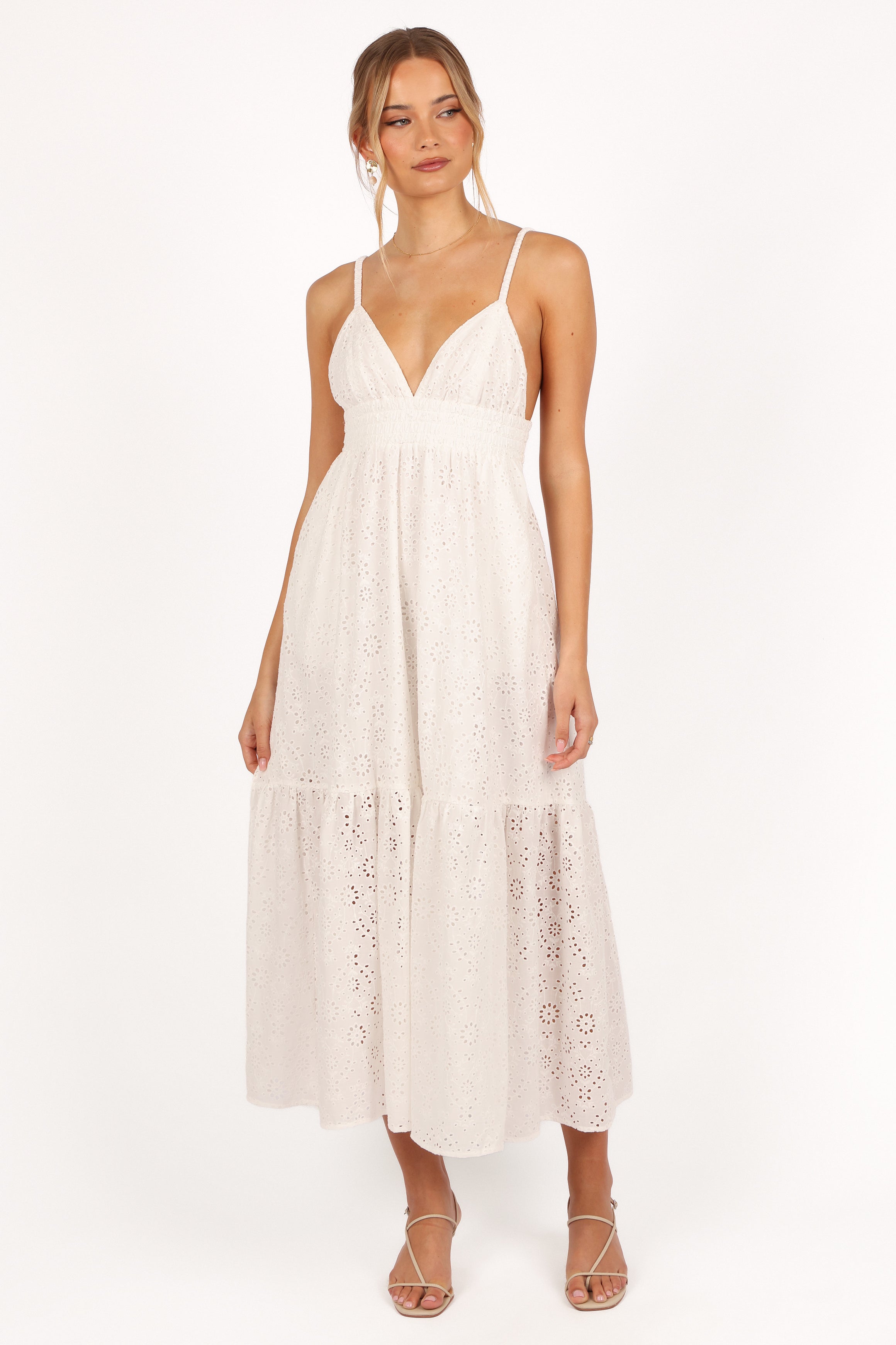 DRESSES Ivannah Midi Dress - Ivory