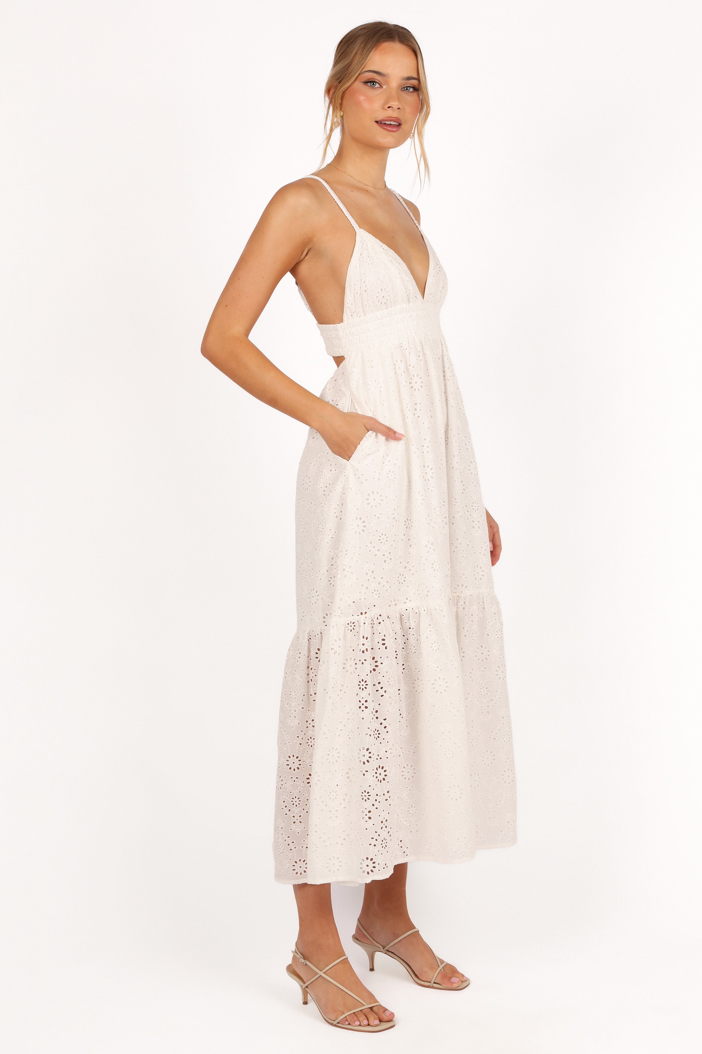 DRESSES Ivannah Midi Dress - Ivory