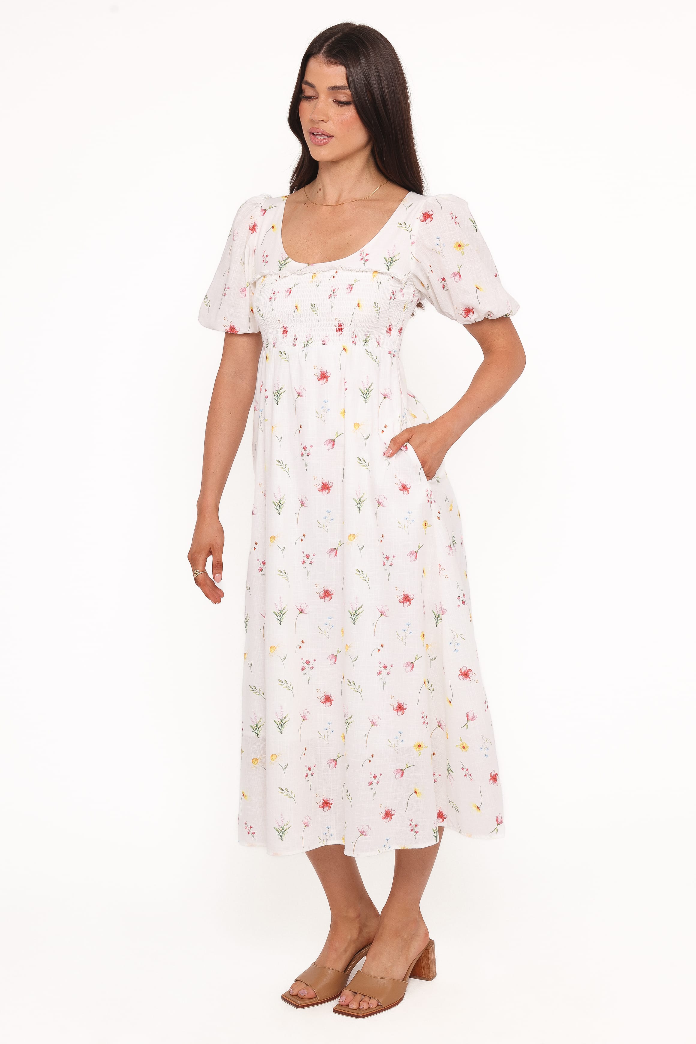 DRESSES Jackie Midi Dress - Painted Ditsy