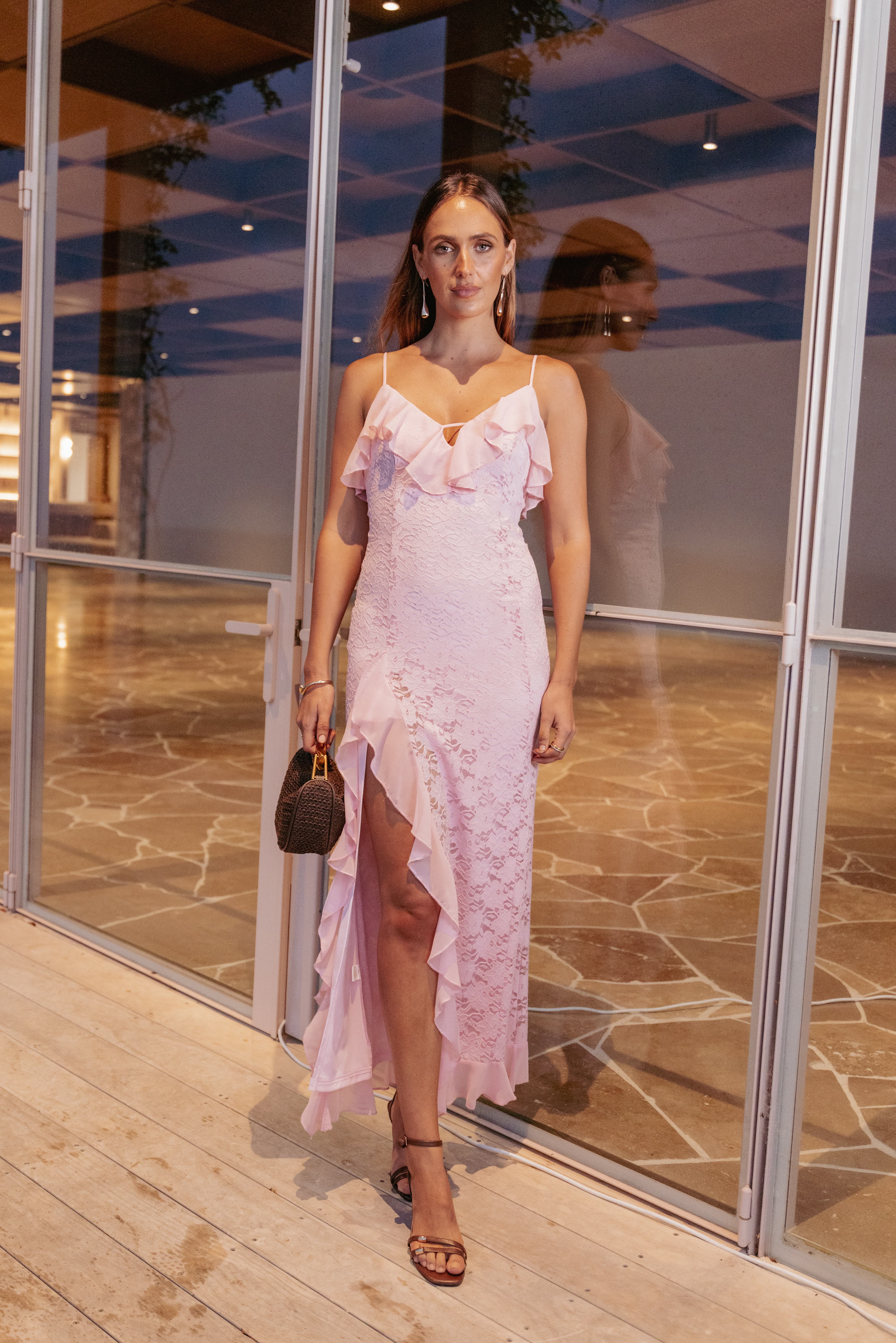 DRESSES Jamielee Lace Maxi Dress - Pink