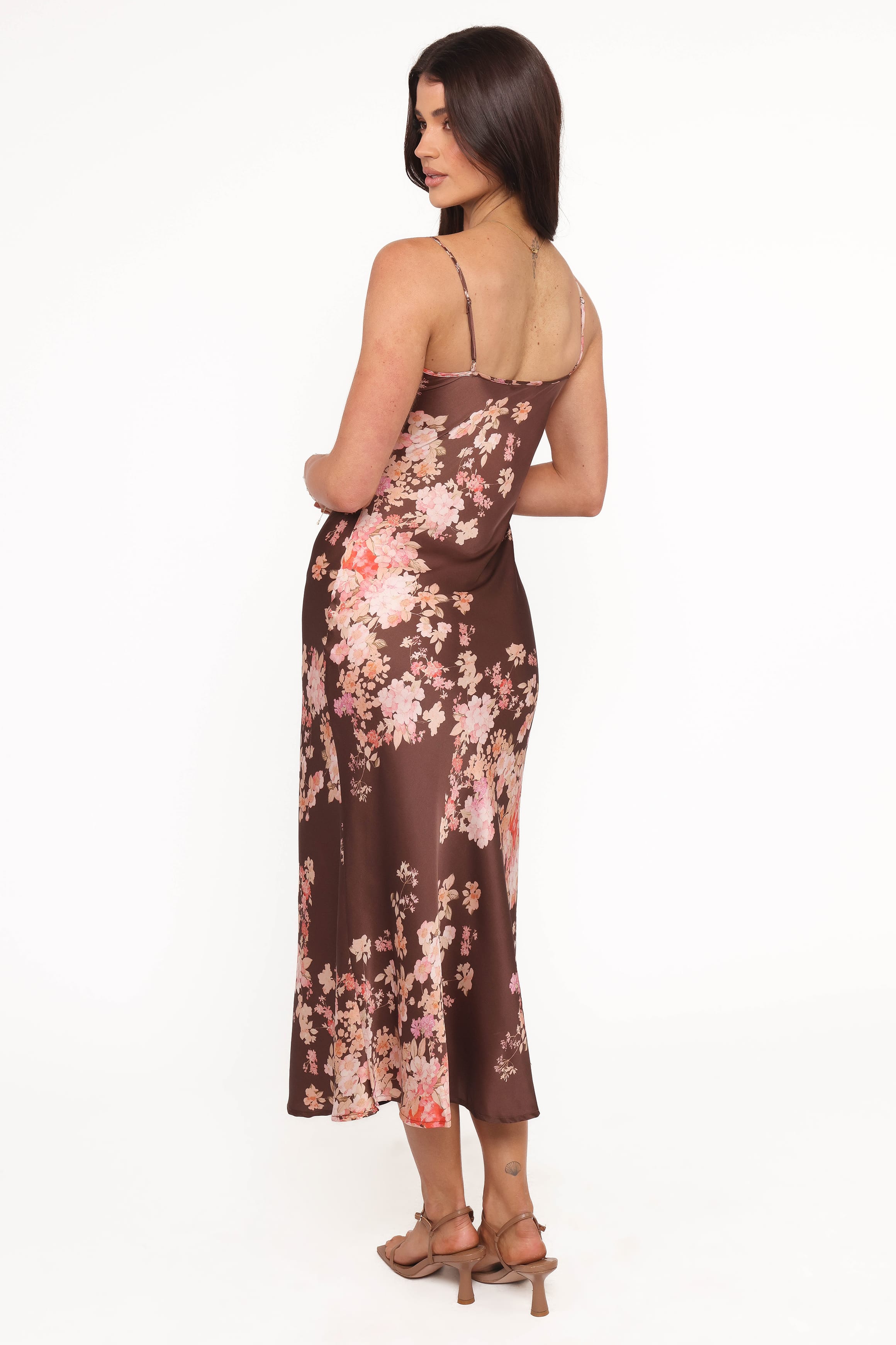 DRESSES Jamila Midi Dress - Brown Floral