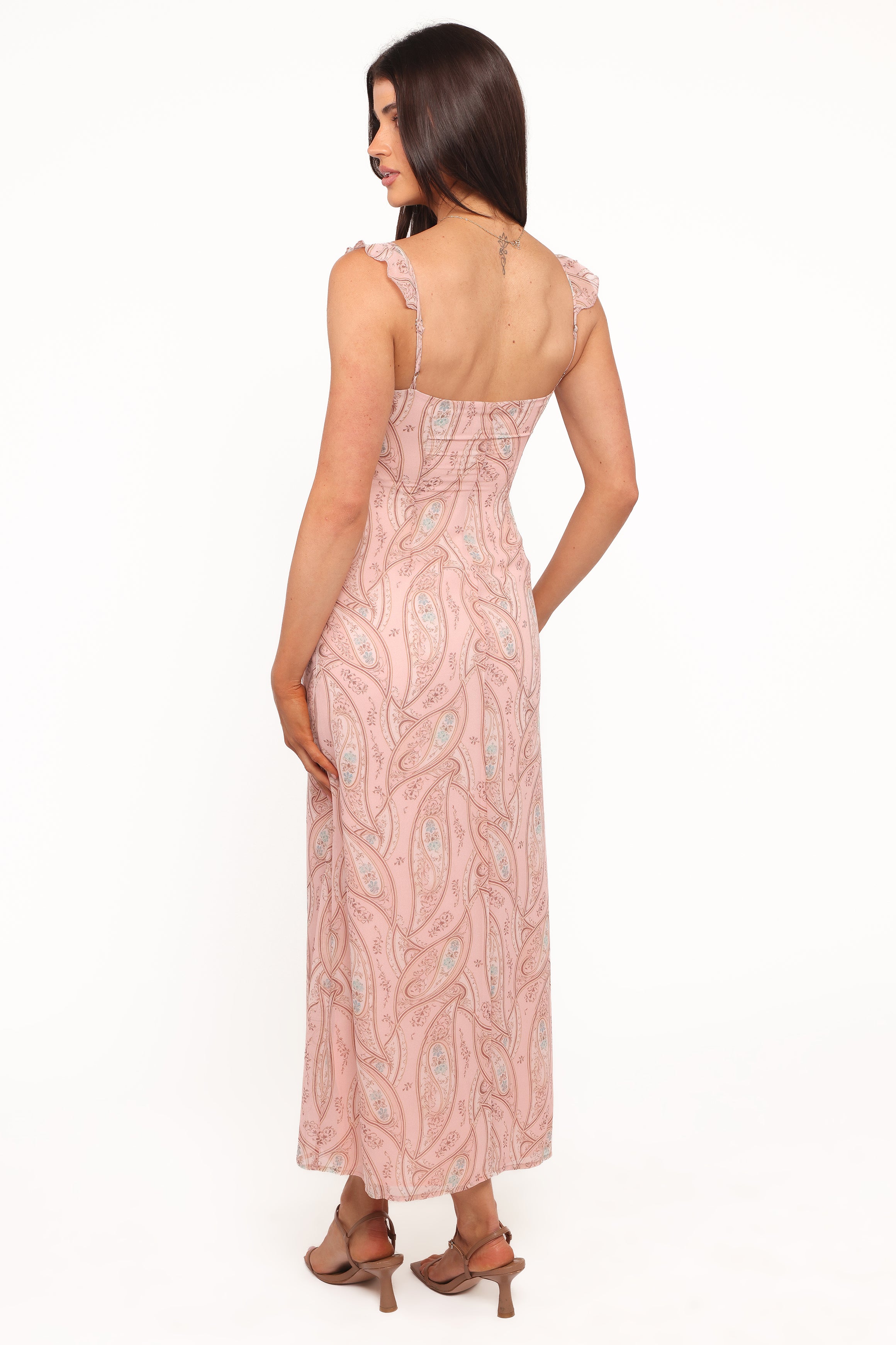 DRESSES Jarvis Midi Dress - Peach Paisley