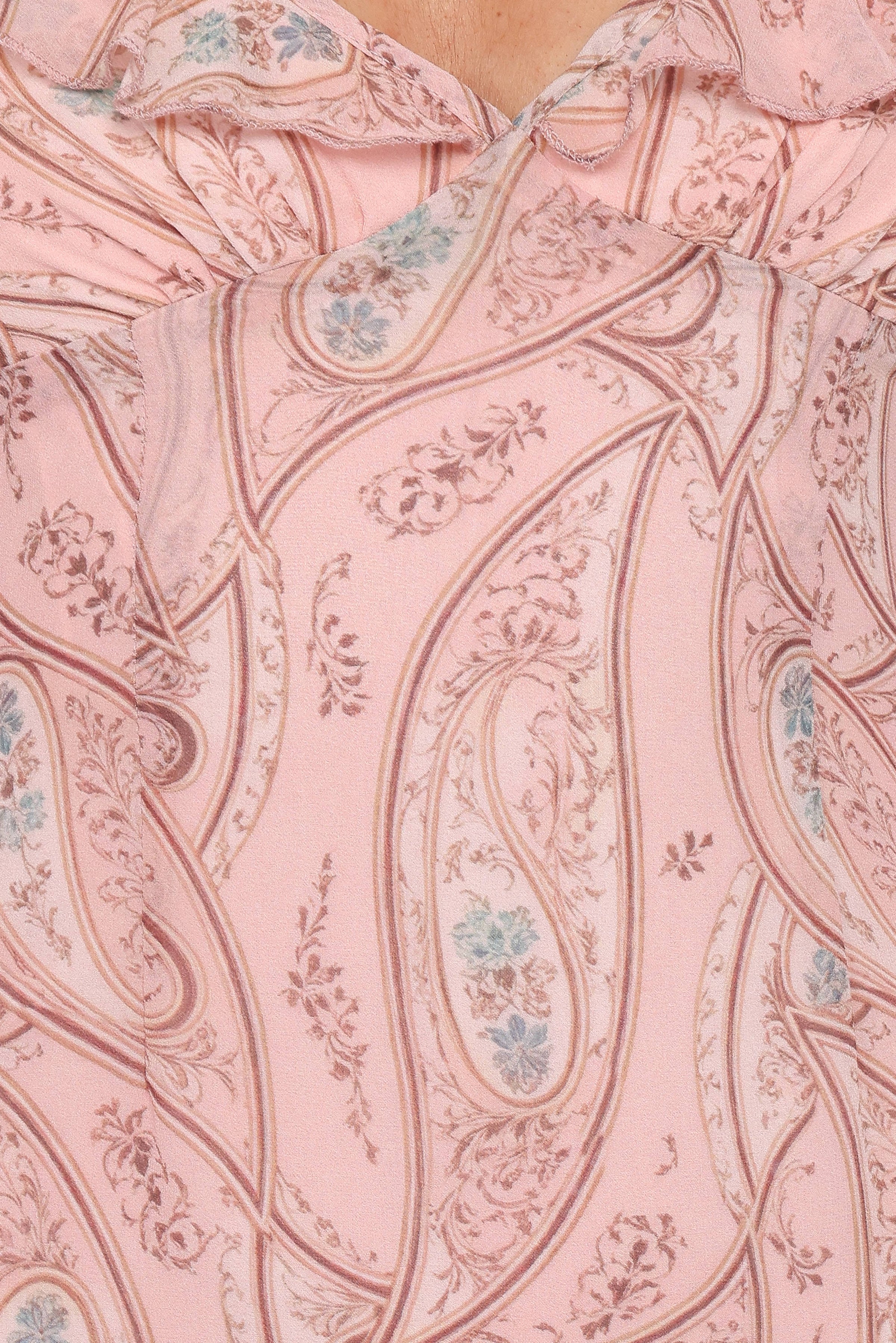 DRESSES Jarvis Midi Dress - Peach Paisley
