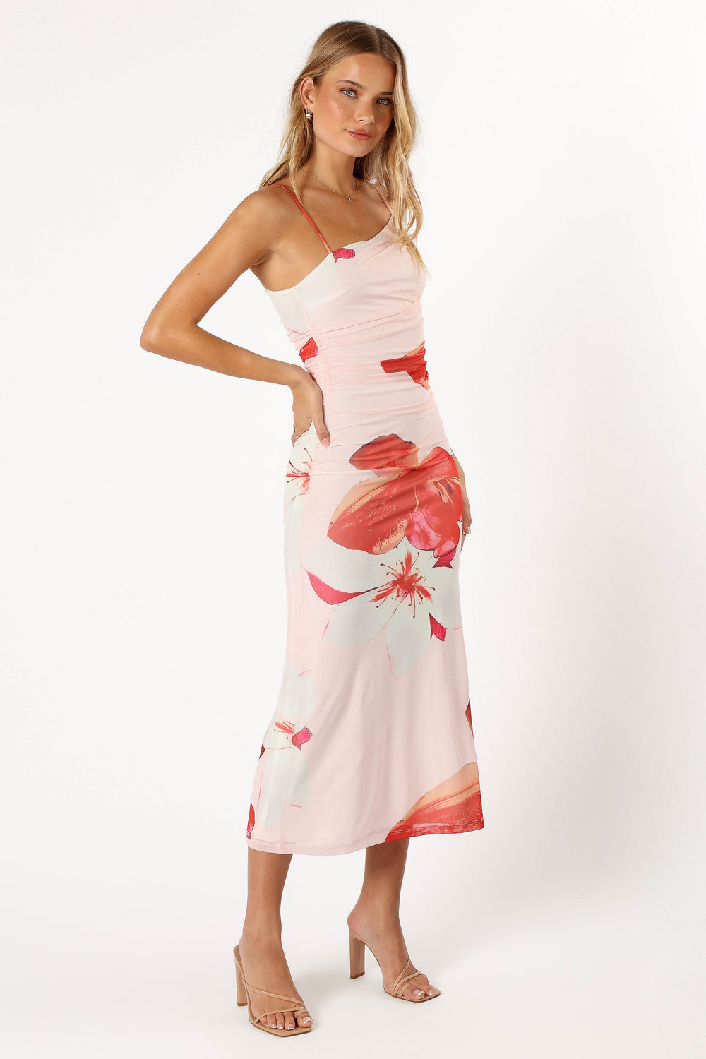 Shop Formal Dress - Jasmine Maxi Dress - Pink Floral fifth image