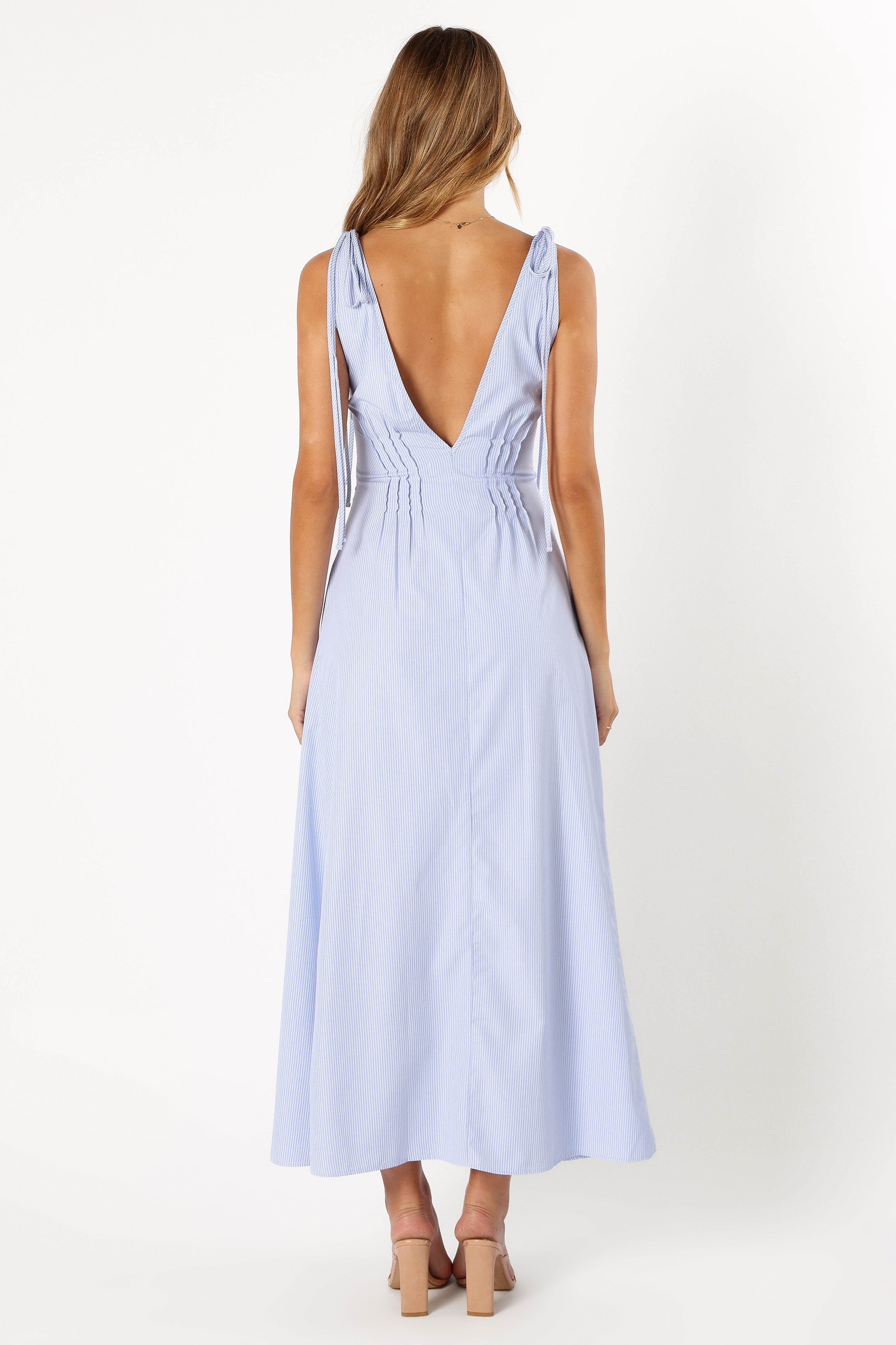 DRESSES @Jaynie Maxi Dress - Blue Stripe