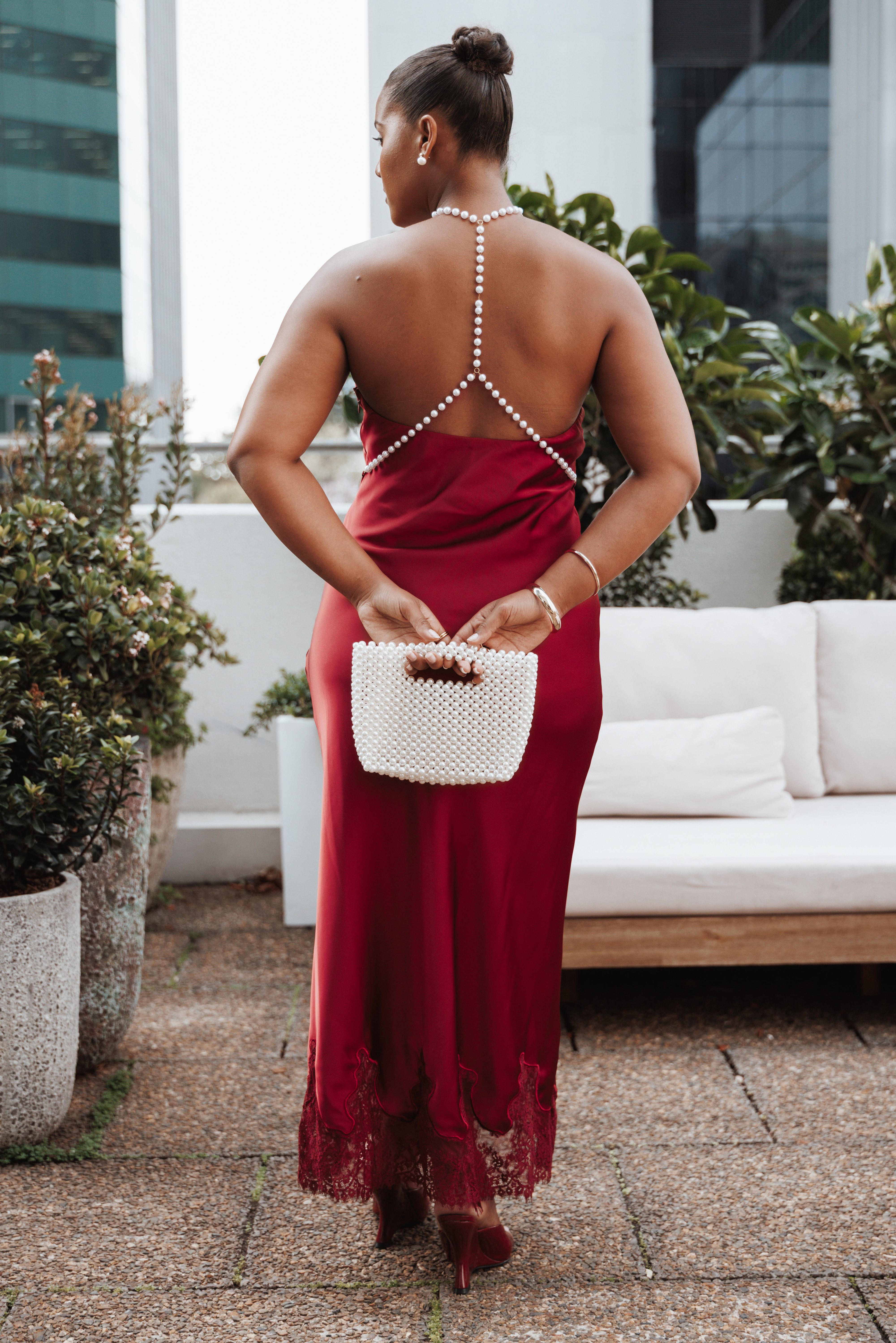 DRESSES Jeannie Maxi Dress - Dark Red