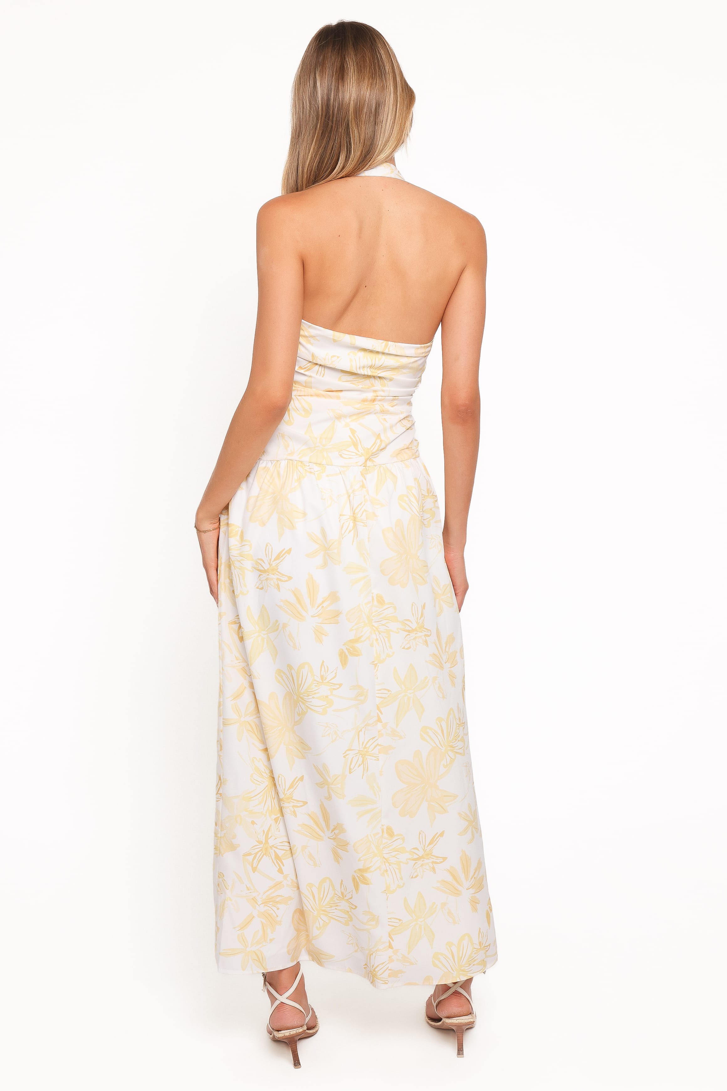 DRESSES Jemma Halter Maxi Dress - Yellow Floral