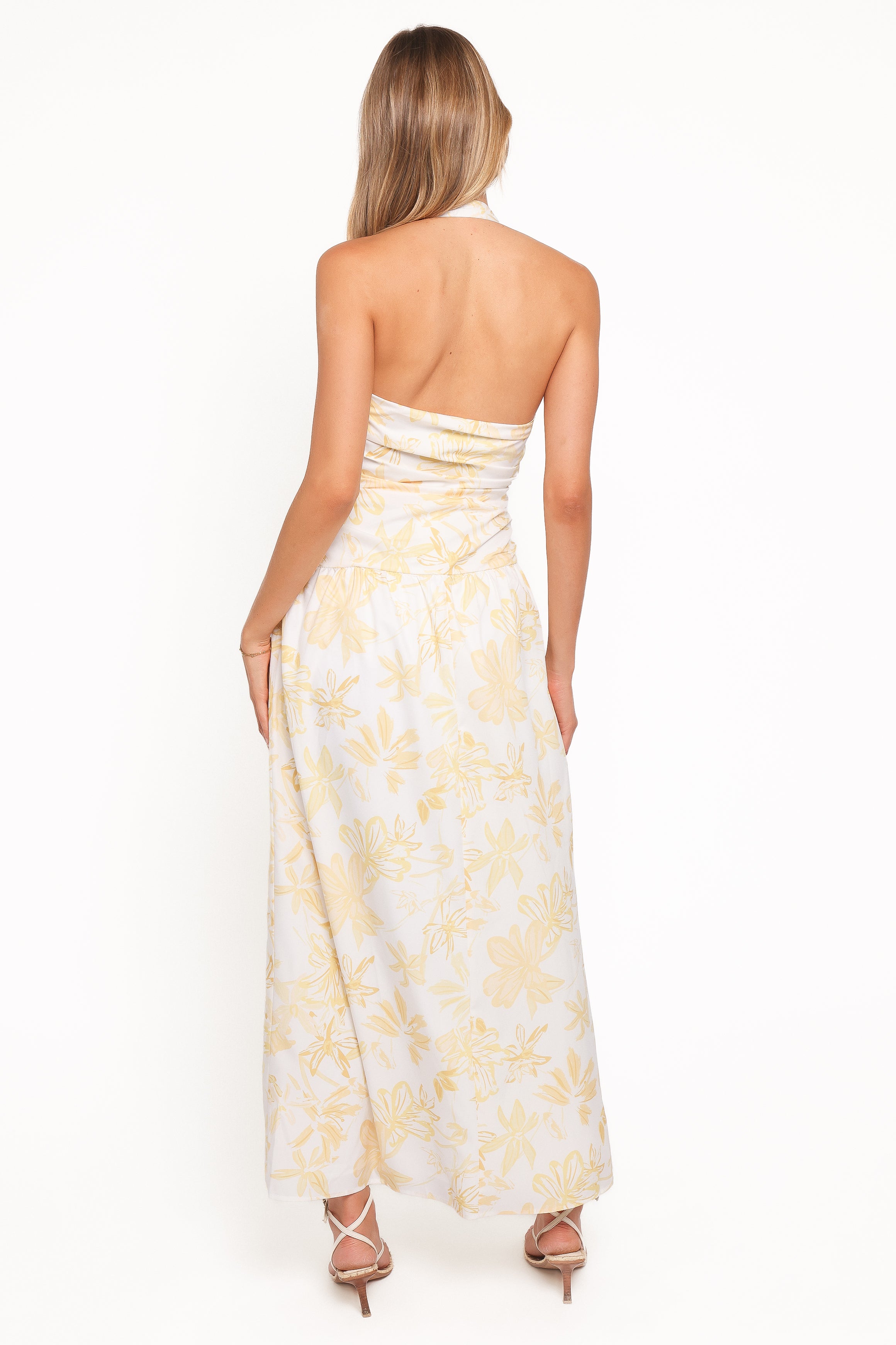 DRESSES Jemma Halter Maxi Dress - Yellow Floral