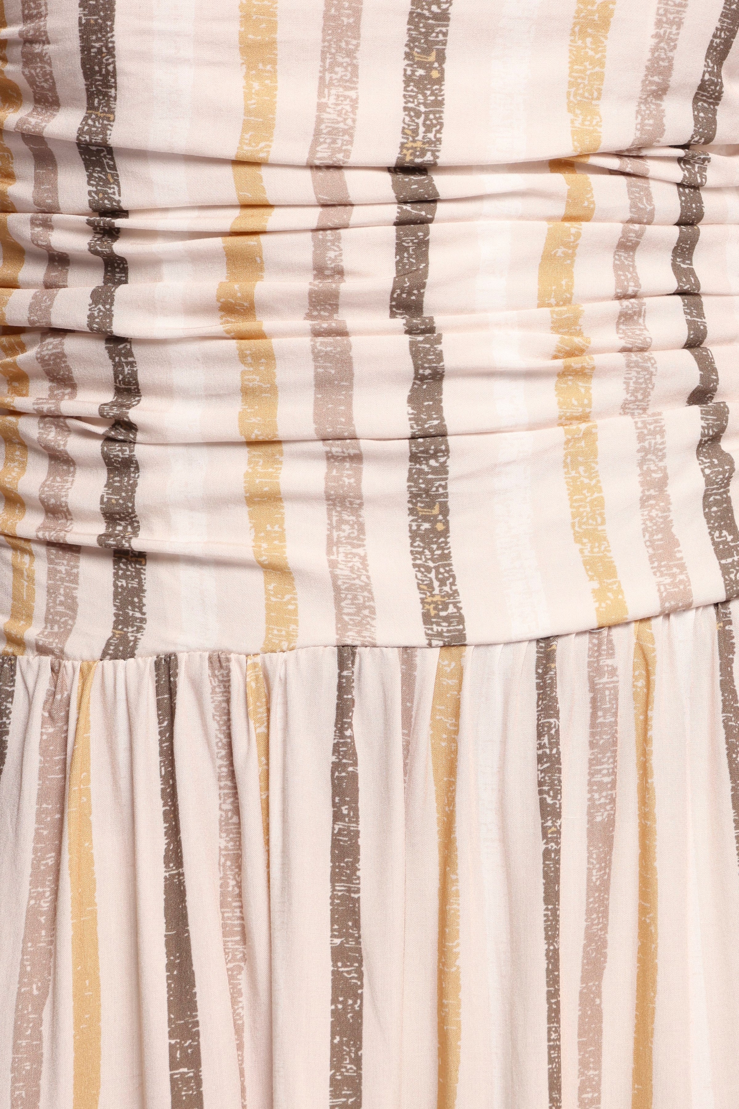 DRESSES Jimena Strapless Maxi Dress - Brown Stripe