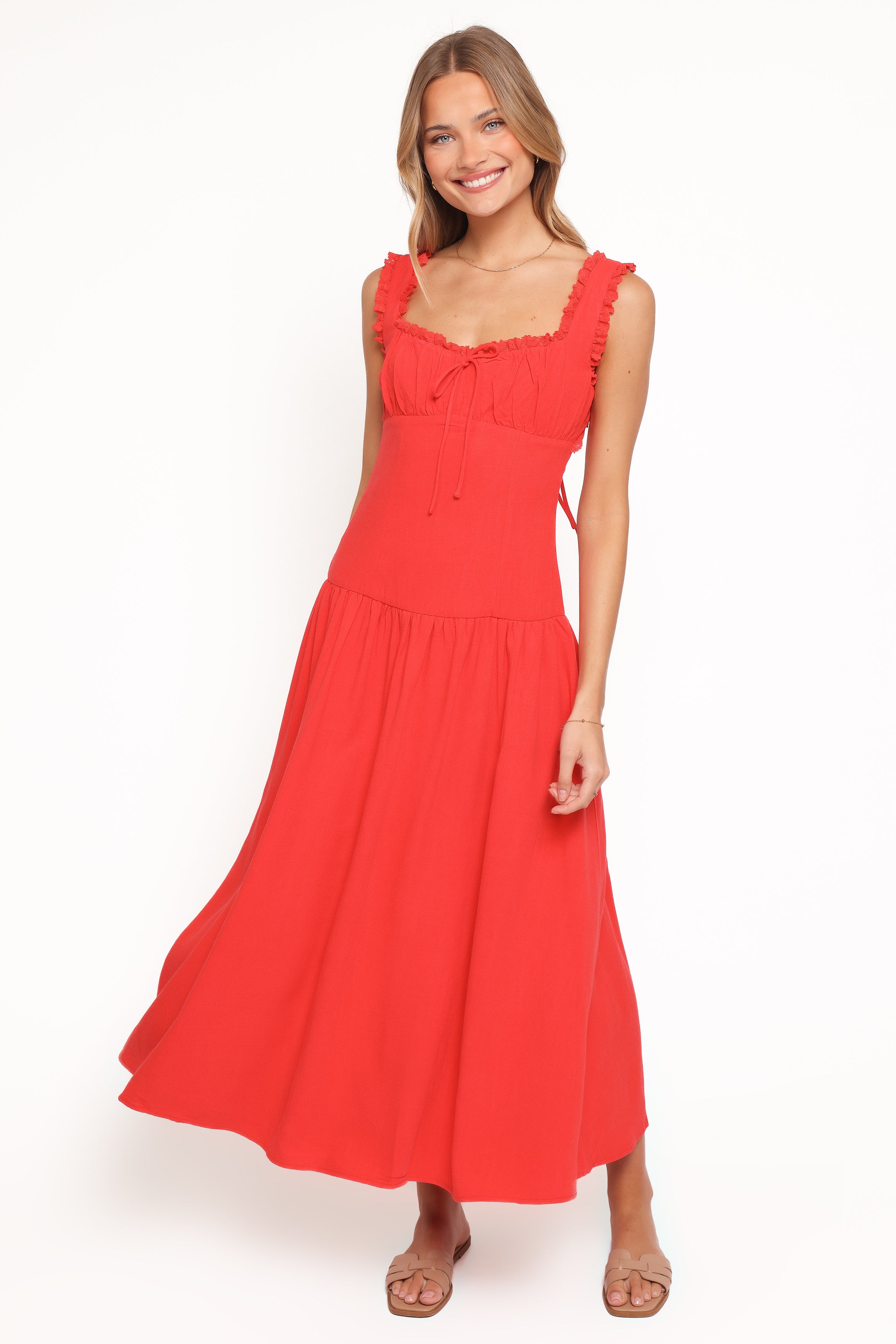 DRESSES Joann Midi Dress - Red