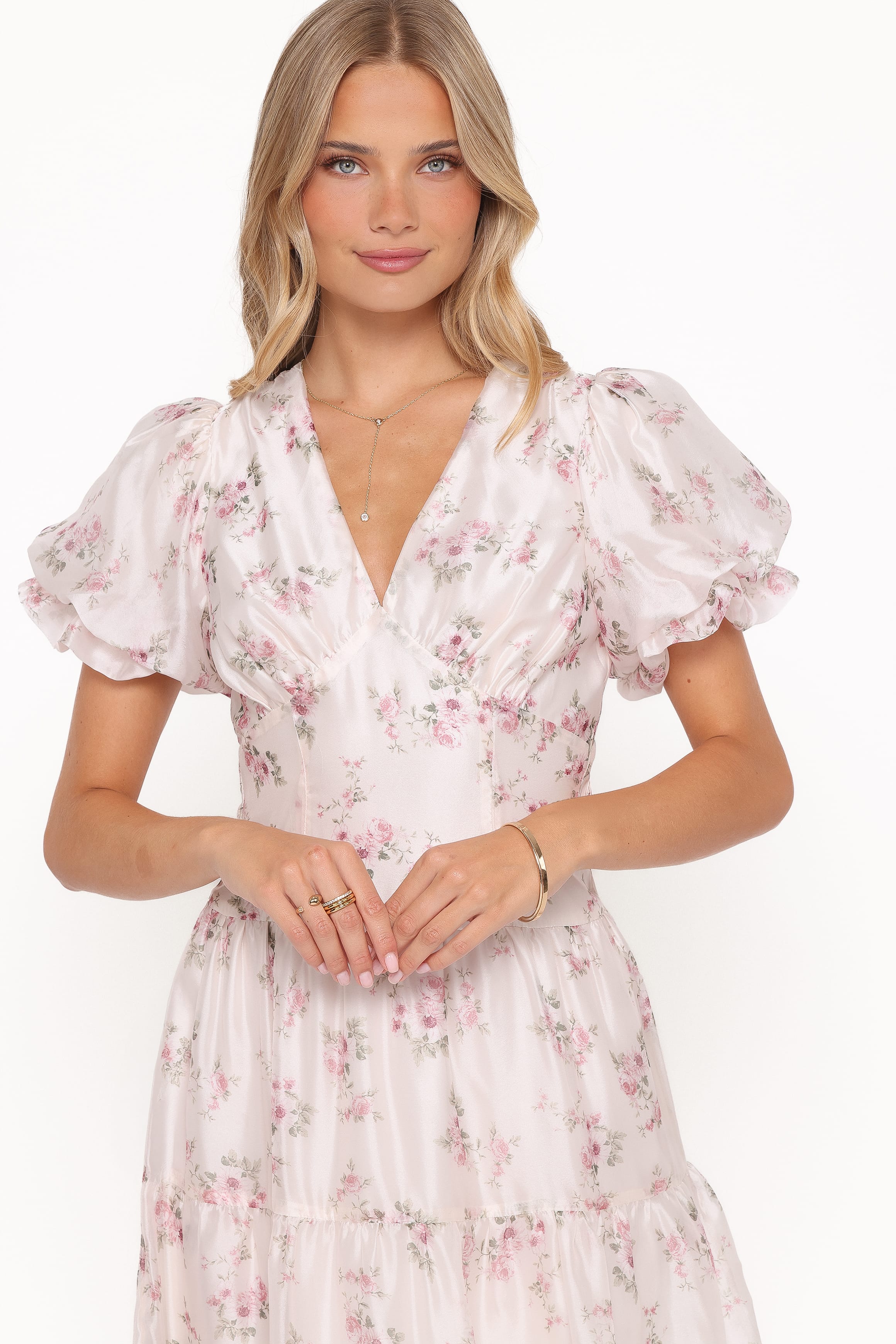 DRESSES Jocelyn Maxi Dress - Ivory/Pink Floral