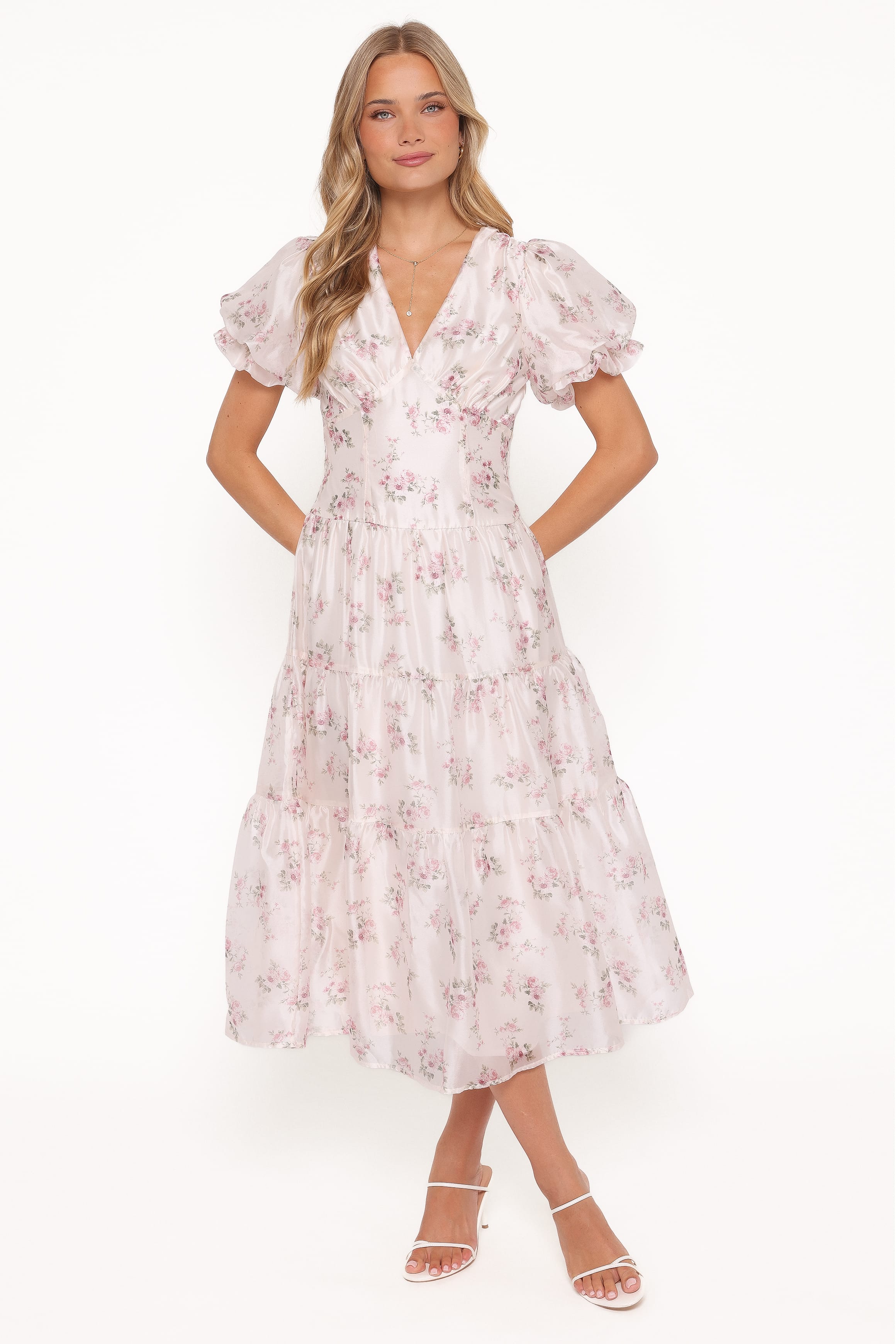 DRESSES Jocelyn Maxi Dress - Ivory/Pink Floral