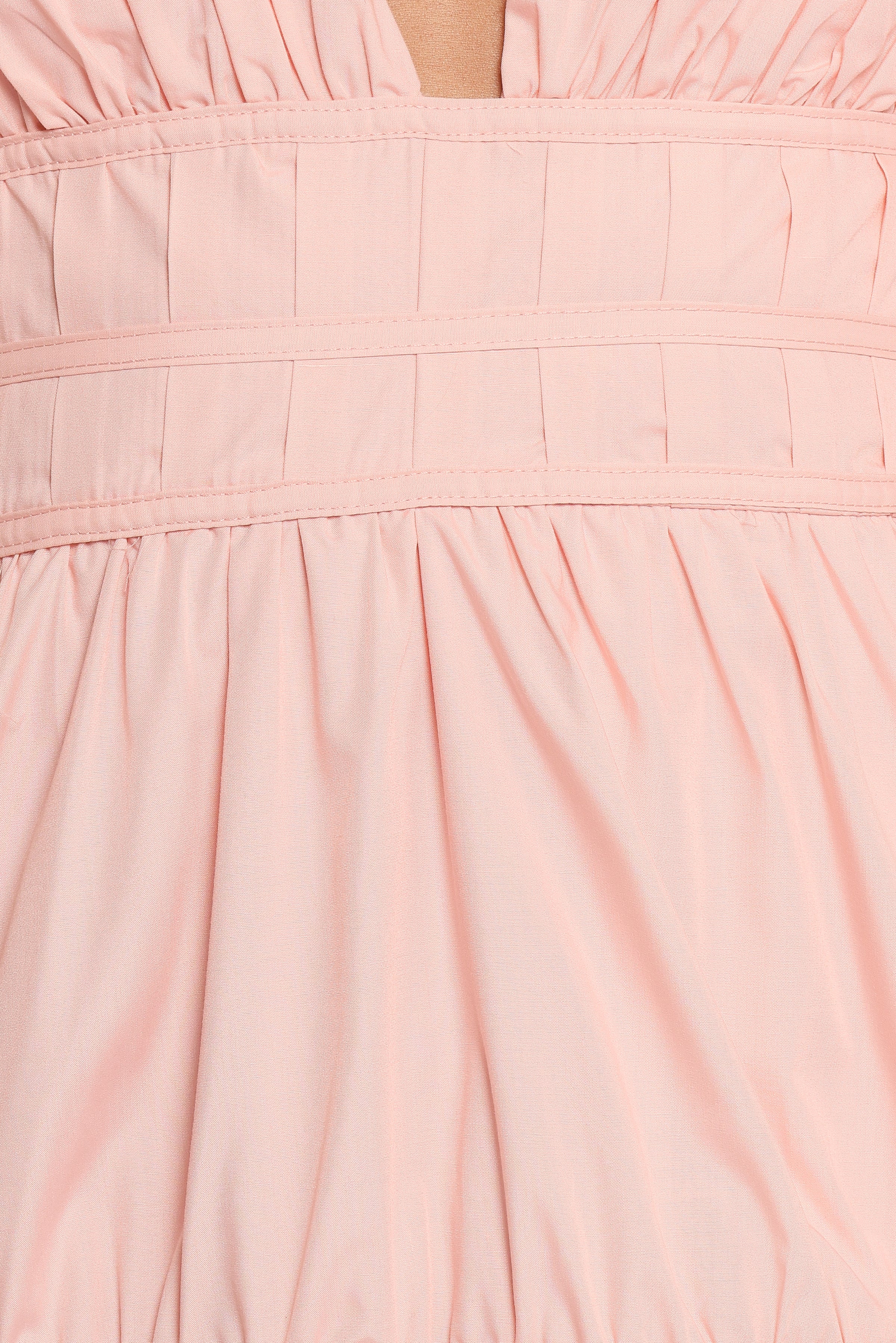 DRESSES Joedy Puff Sleeve Midi Dress - Pale Pink