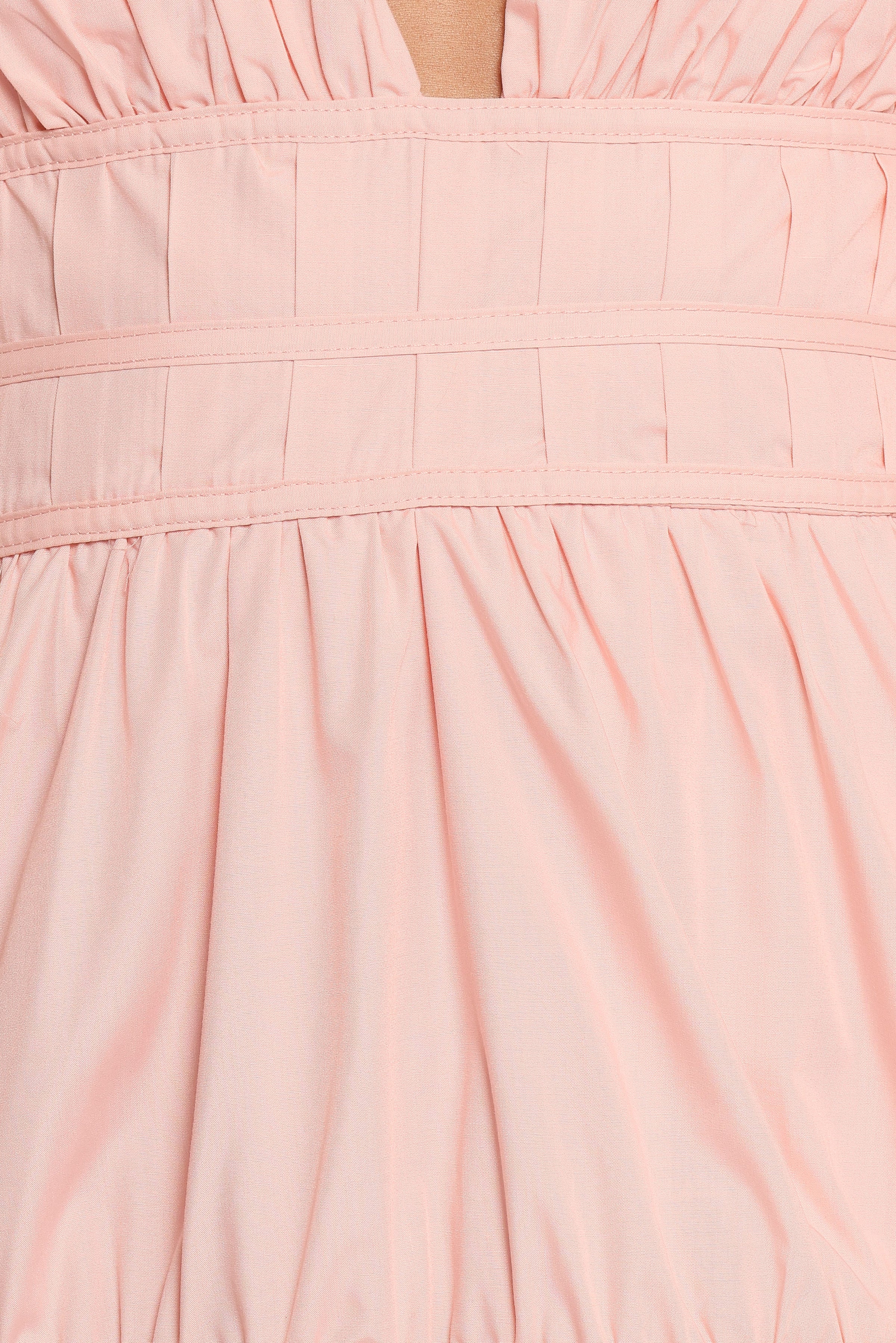 DRESSES Joedy Puff Sleeve Midi Dress - Pale Pink