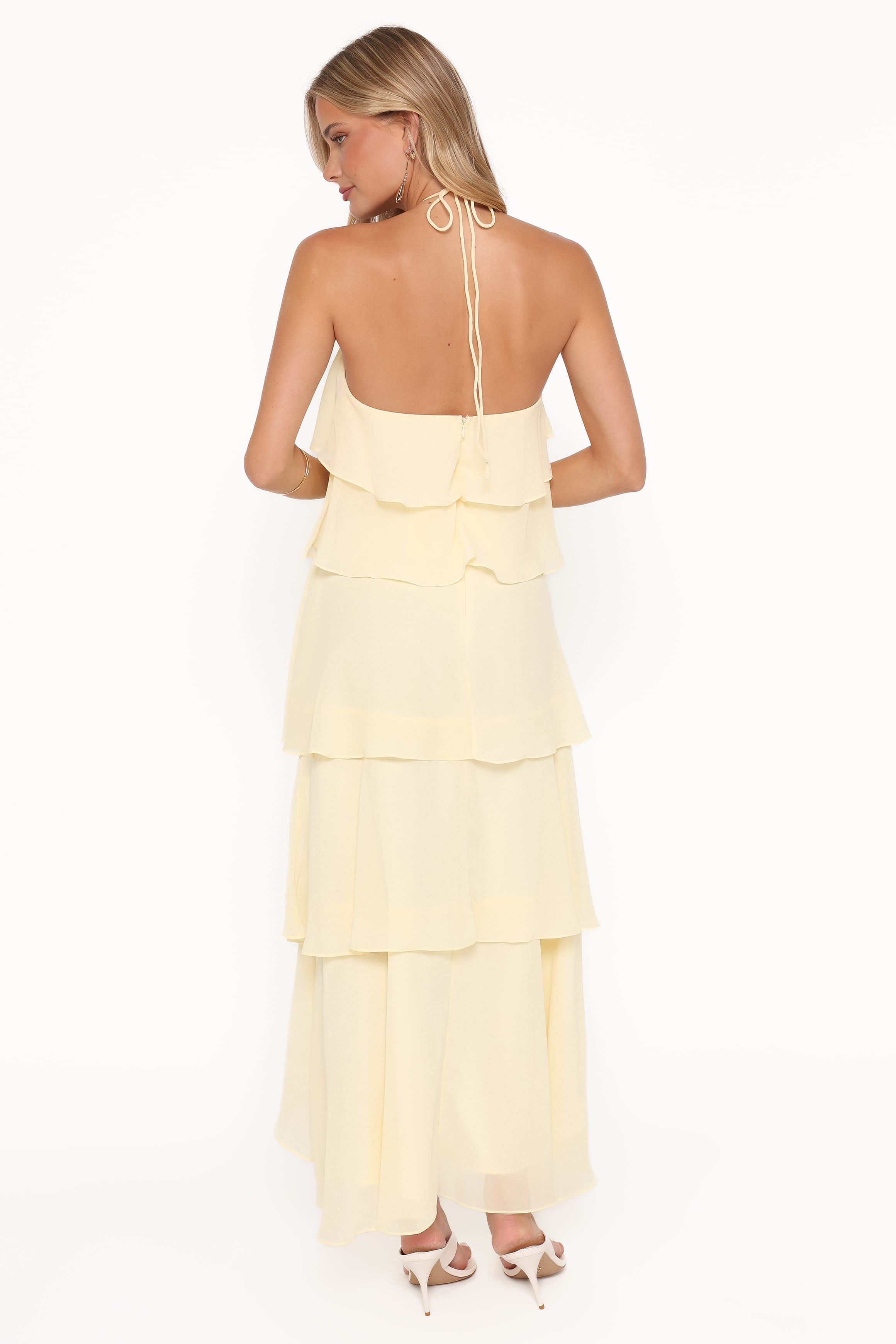 DRESSES Jonia Halterneck Maxi Dress - Butter Yellow