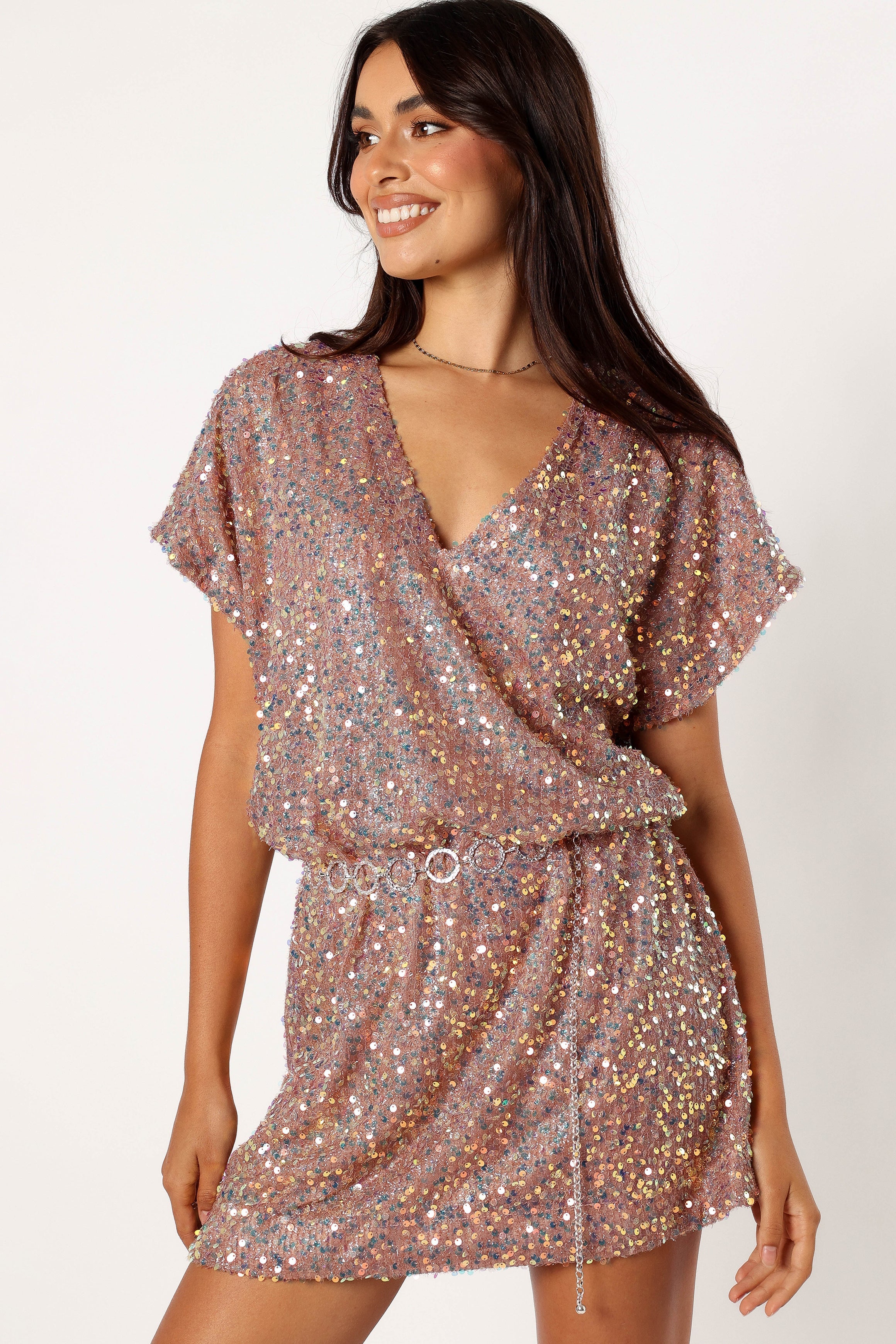 DRESSES @Jordan Mini Dress - Mauve Multi