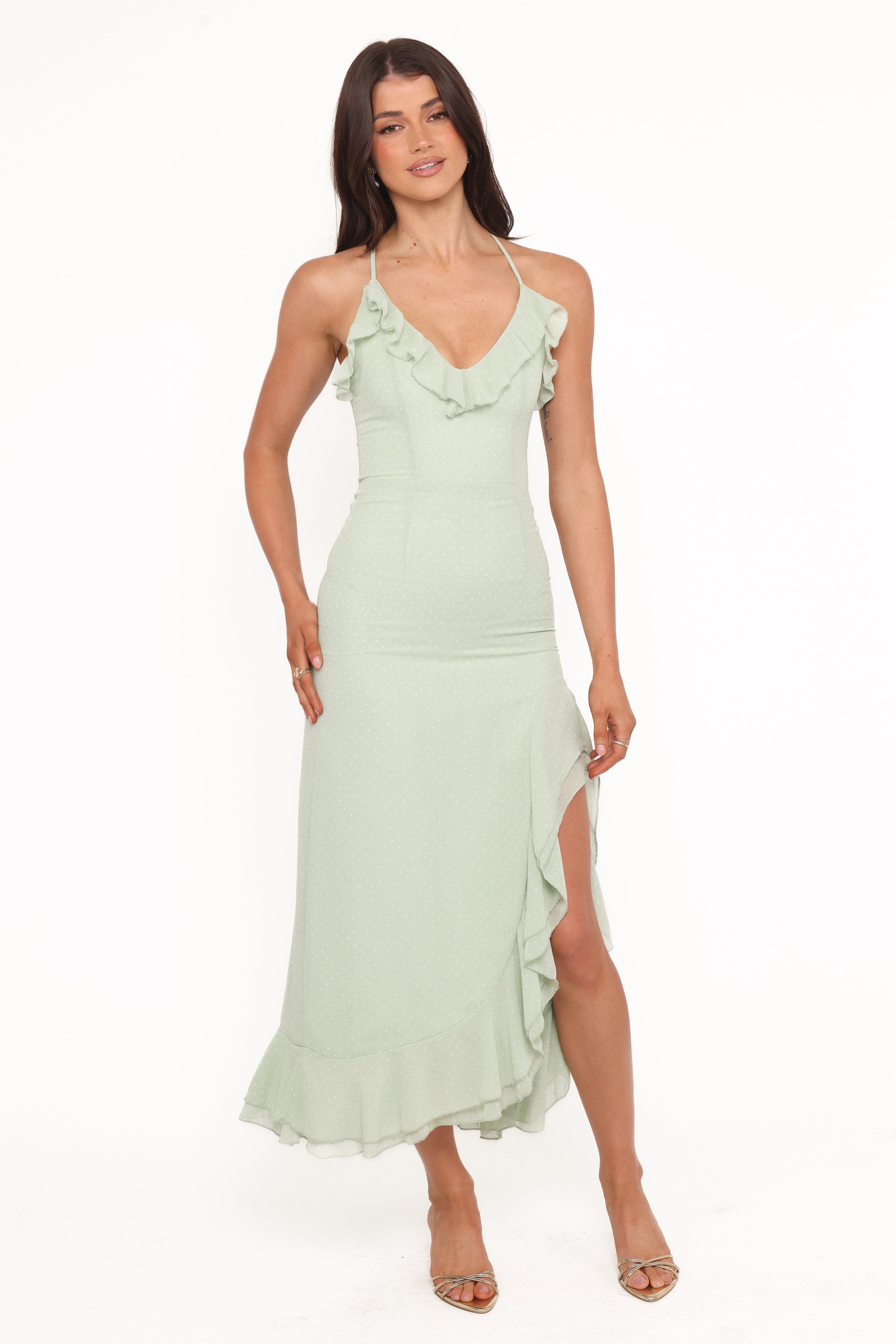 DRESSES Judy Maxi Dress - Mint Polka Dot